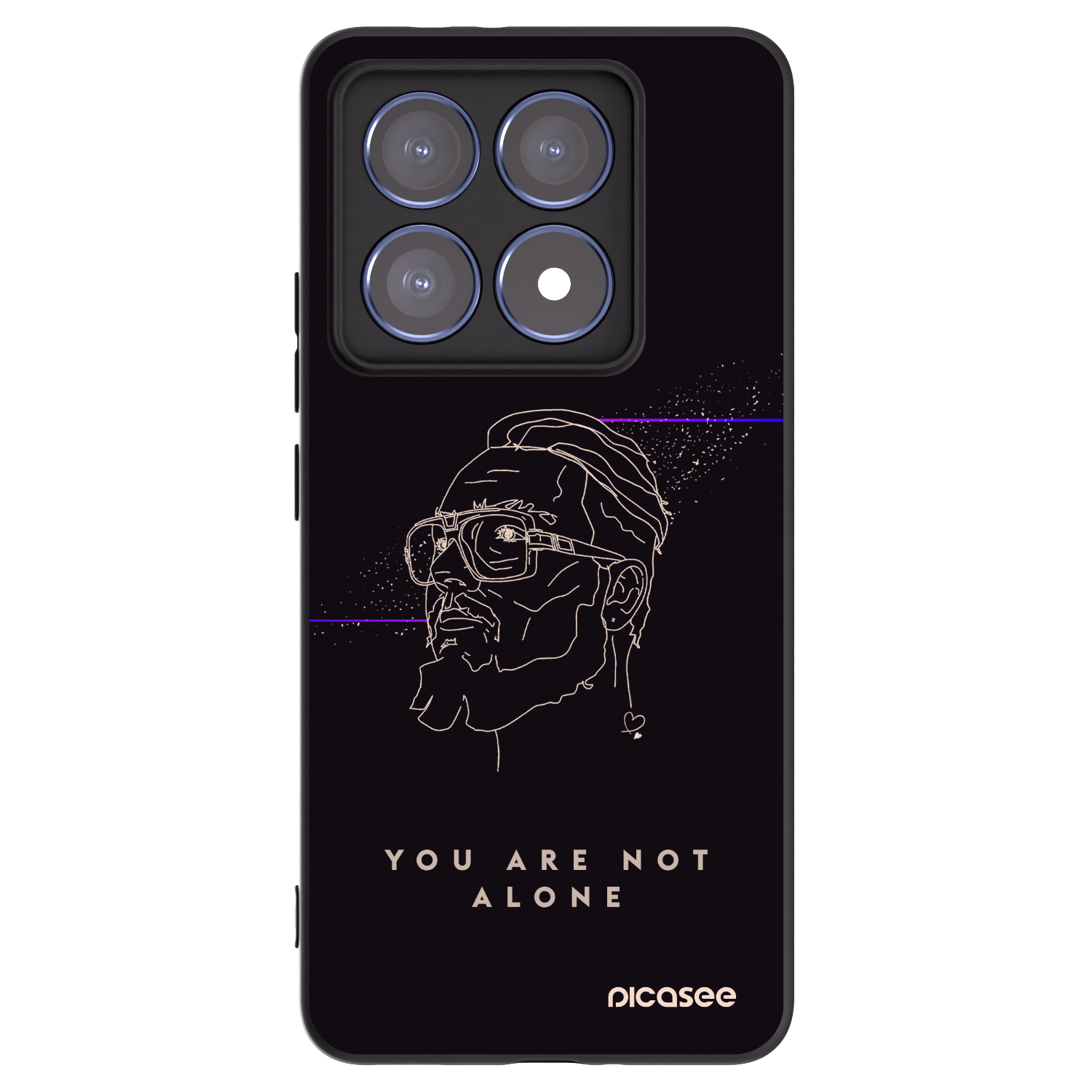 Picasee silikónový čierny obal pre Xiaomi 14T Pro - You are not alone