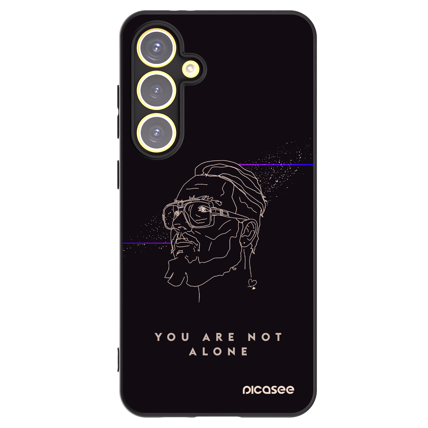 Picasee silikónový čierny obal pre Samsung Galaxy S24 FE S721B - You are not alone