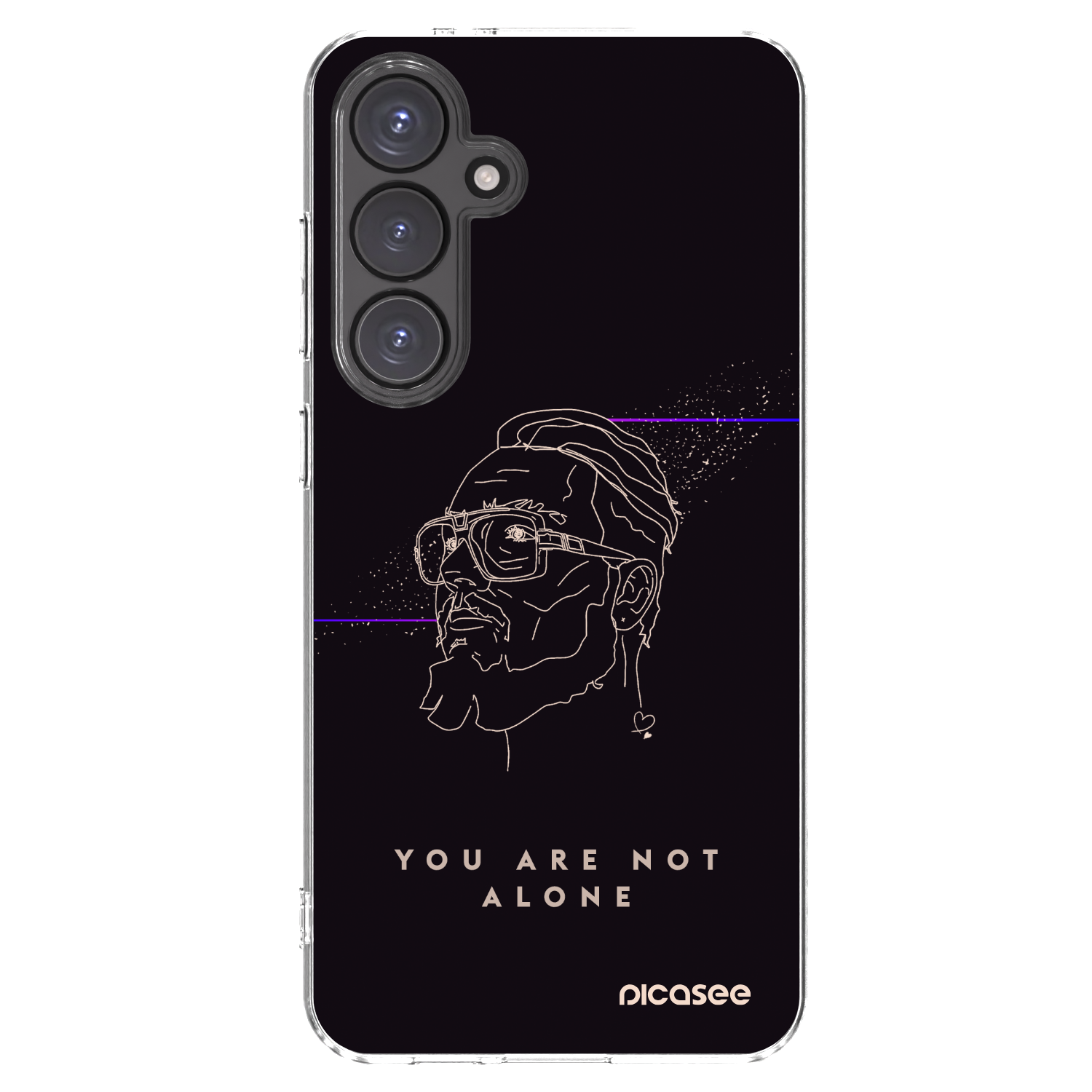 Picasee silikónový prehľadný obal pre Samsung Galaxy S24 FE S721B - You are not alone