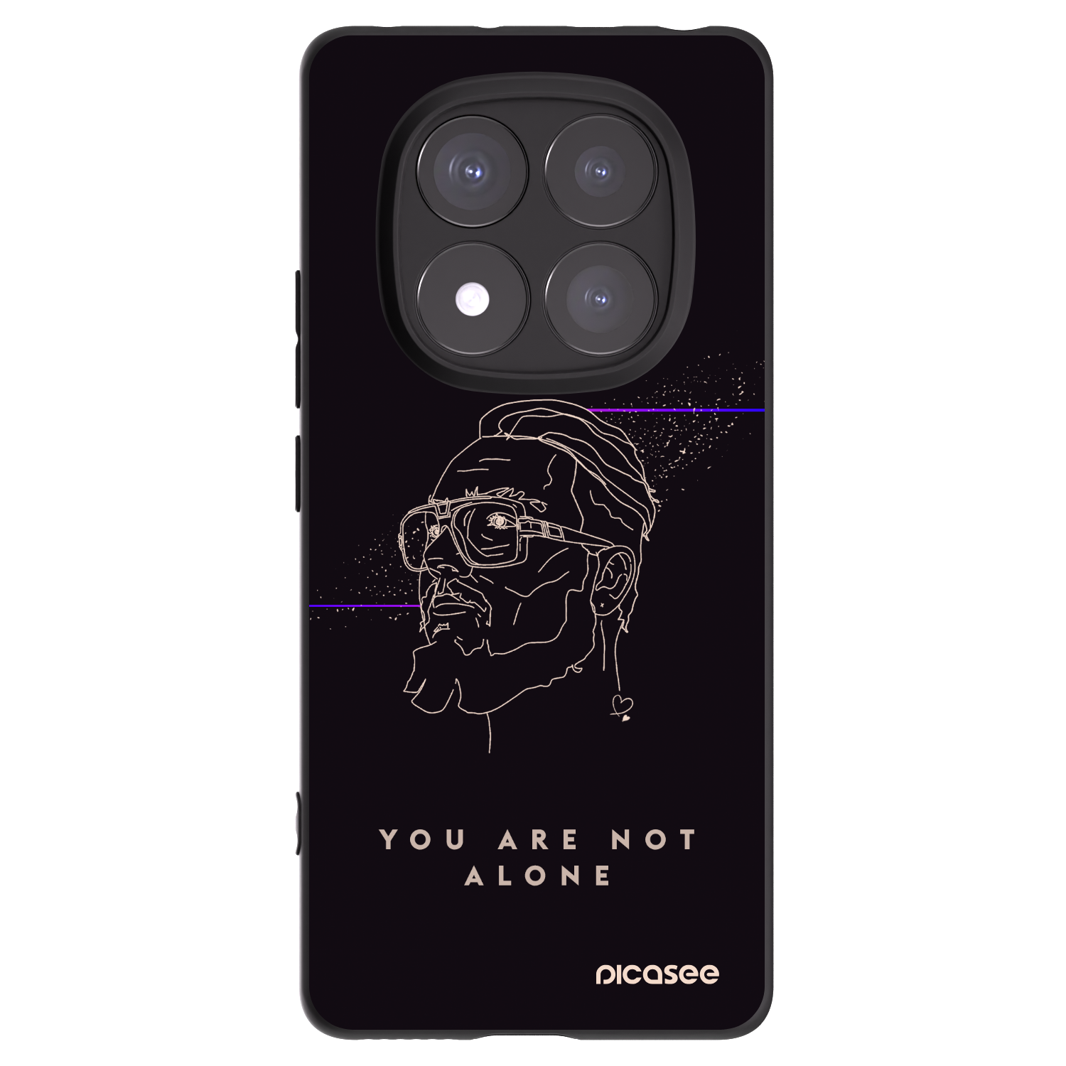 Picasee silikónový čierny obal pre Xiaomi Redmi Note 14 Pro+ 5G - You are not alone