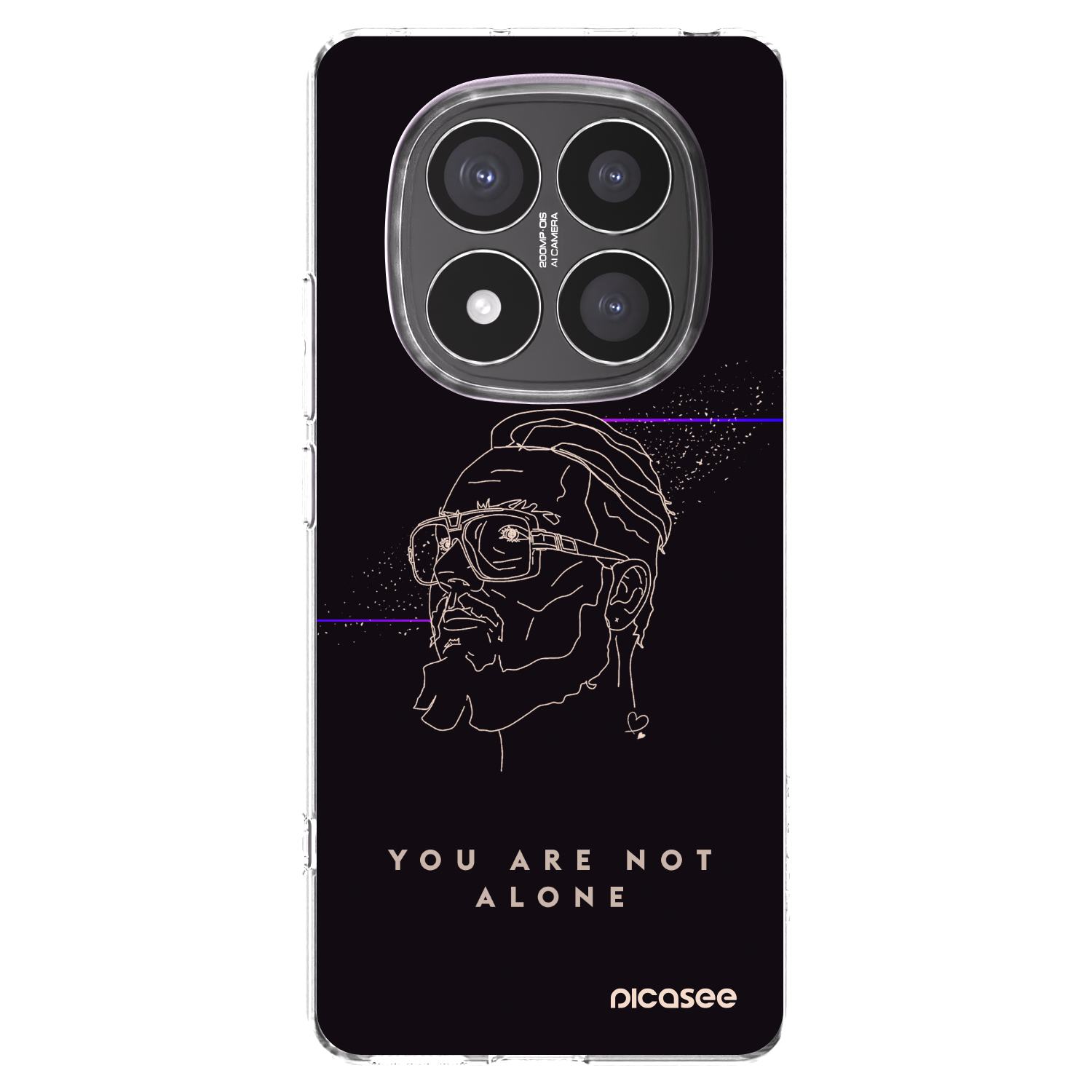 Picasee silikónový prehľadný obal pre Xiaomi Redmi Note 14 Pro+ 5G - You are not alone