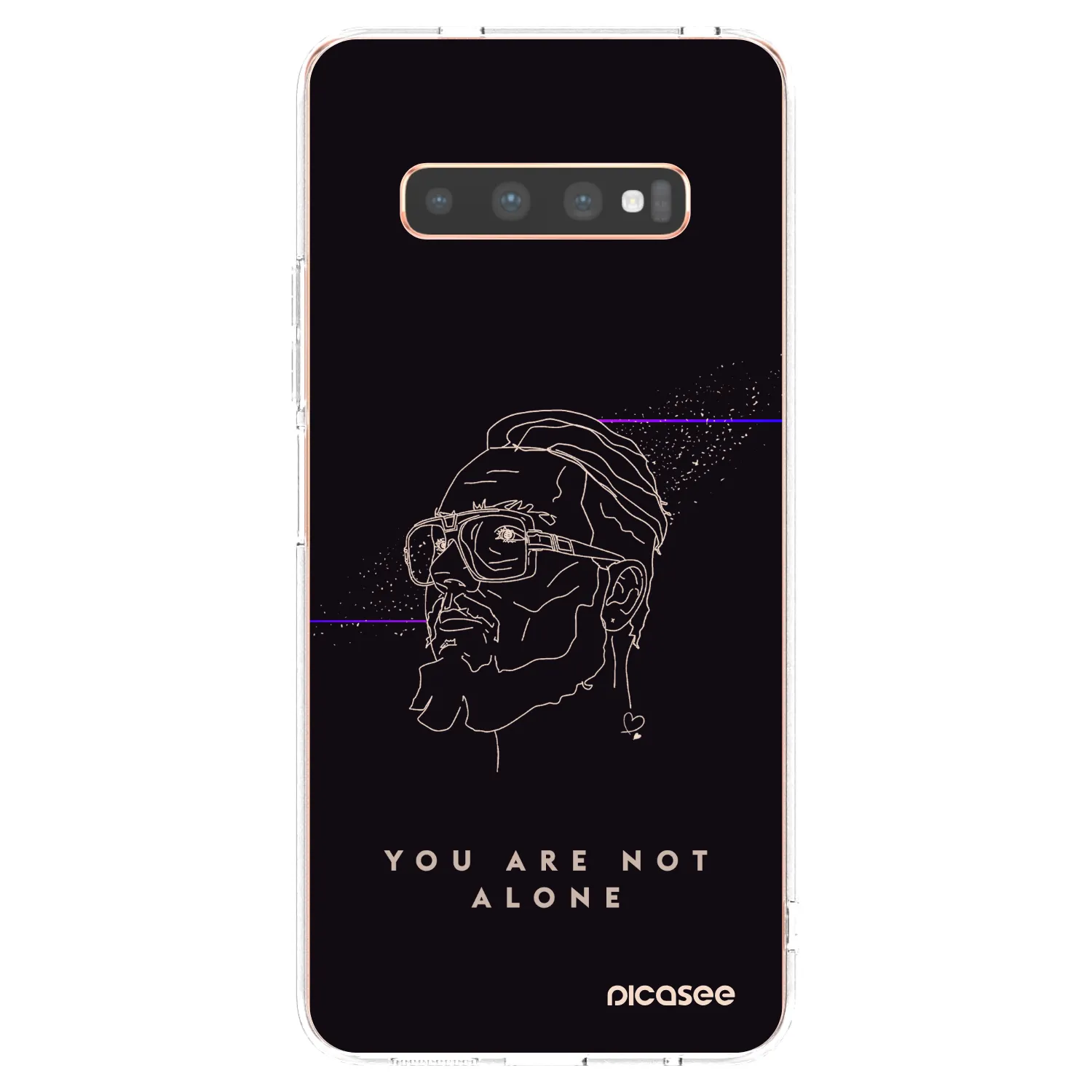 Picasee silikónový prehľadný obal pre Samsung Galaxy S10 Plus G975 - You are not alone