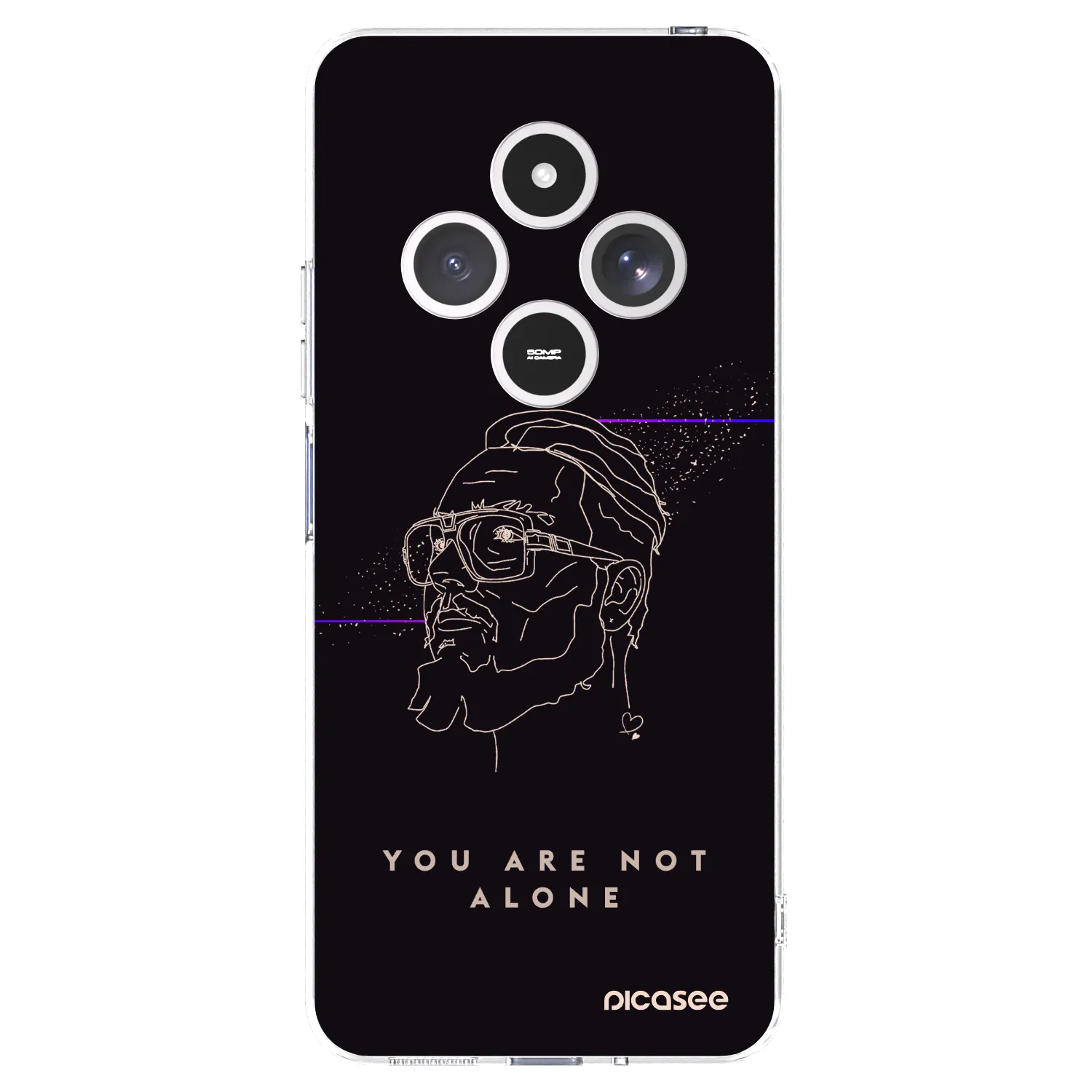 Picasee silikónový prehľadný obal pre Xiaomi Redmi 14C - You are not alone