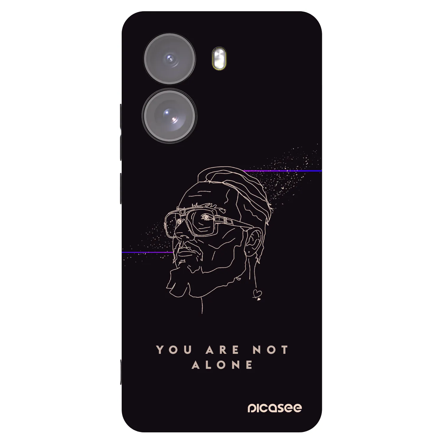 Picasee silikónový čierny obal pre Xiaomi Poco X7 - You are not alone