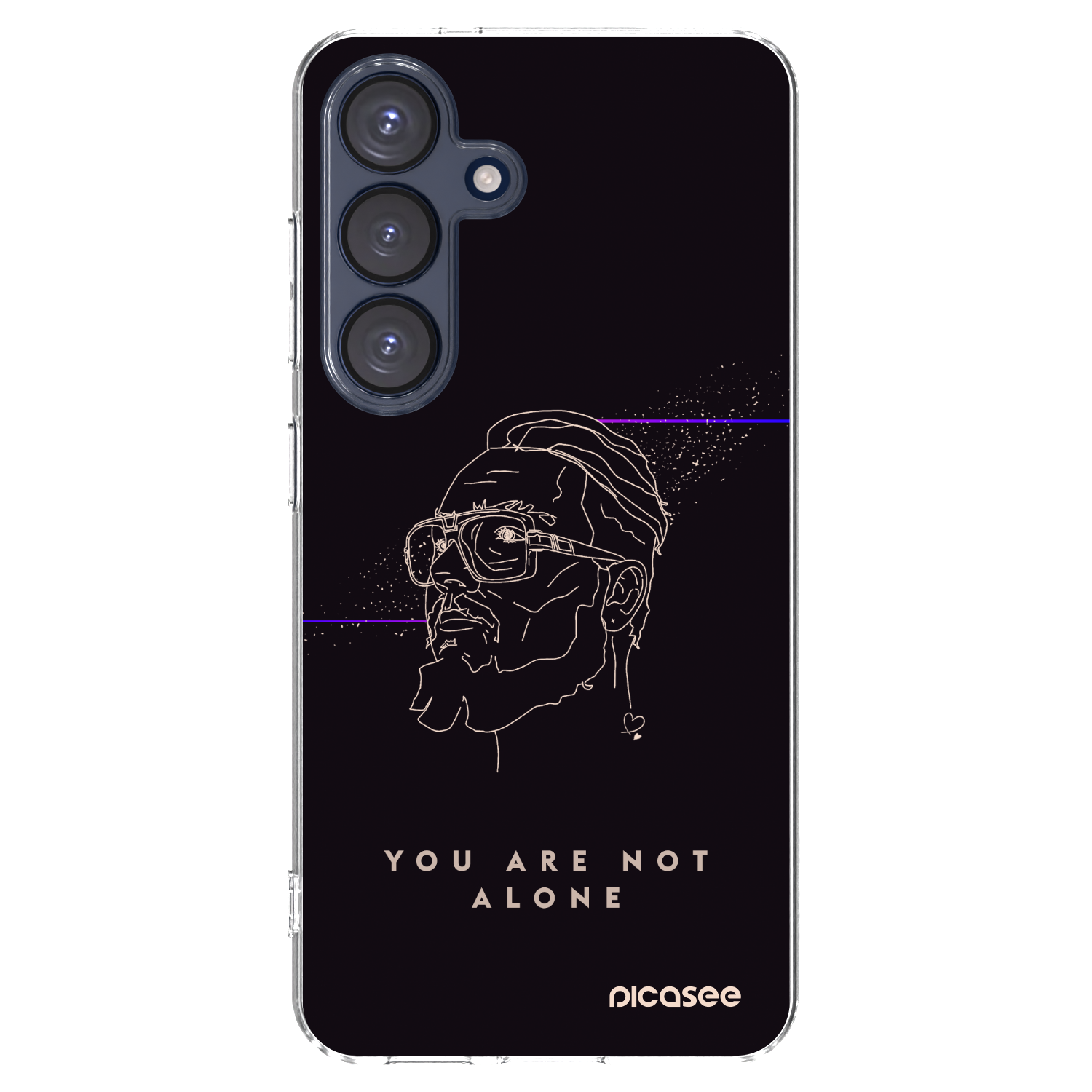 Picasee silikónový prehľadný obal pre Samsung Galaxy S25 5G - You are not alone