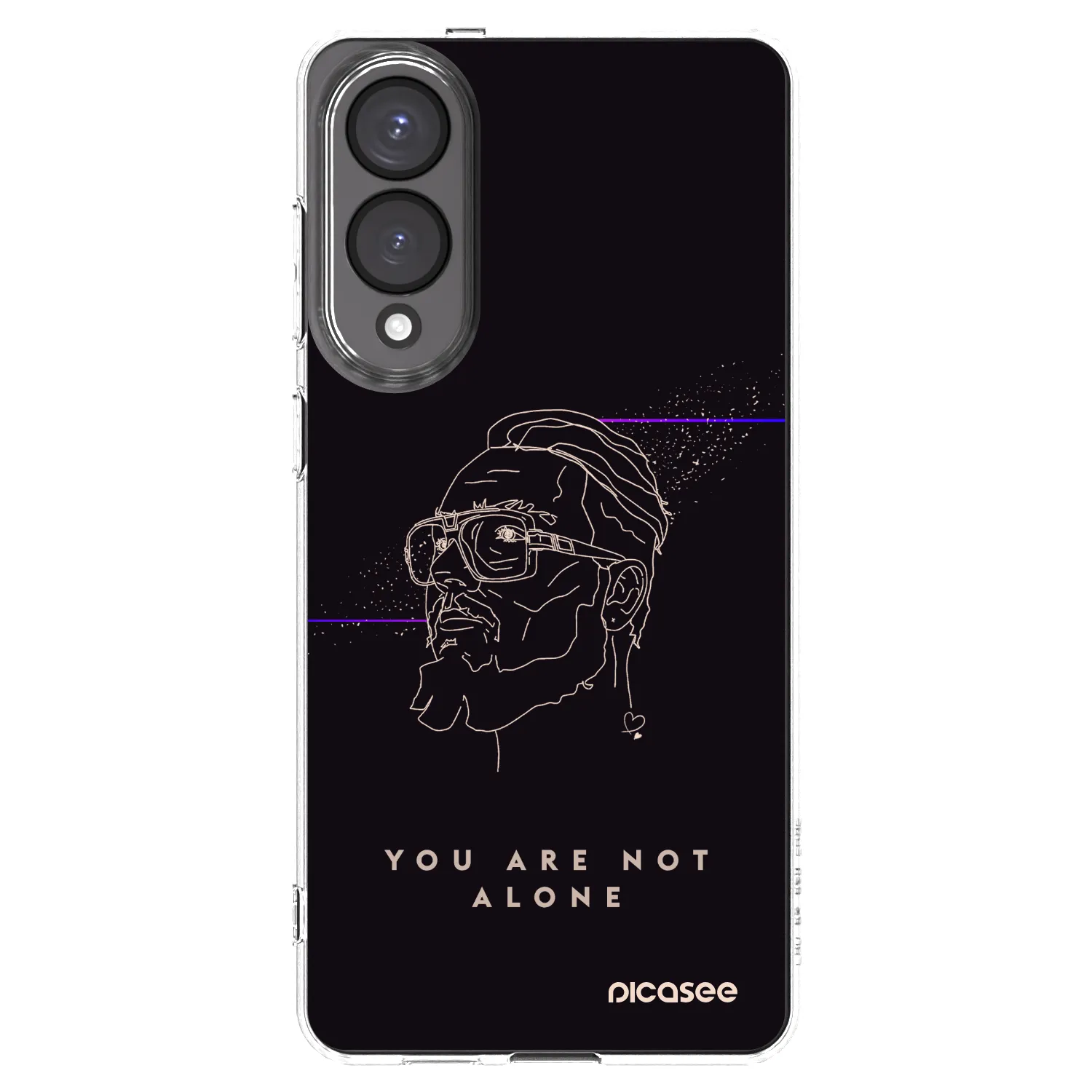 Silikónový prehľadný obal pre Samsung Galaxy S25 Edge 5G - You are not alone