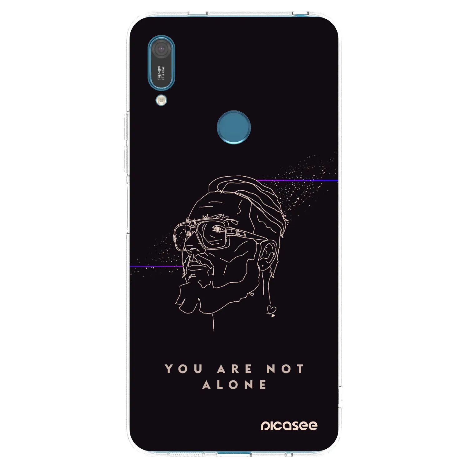 Picasee silikónový prehľadný obal pre Huawei Y7 2019 - You are not alone