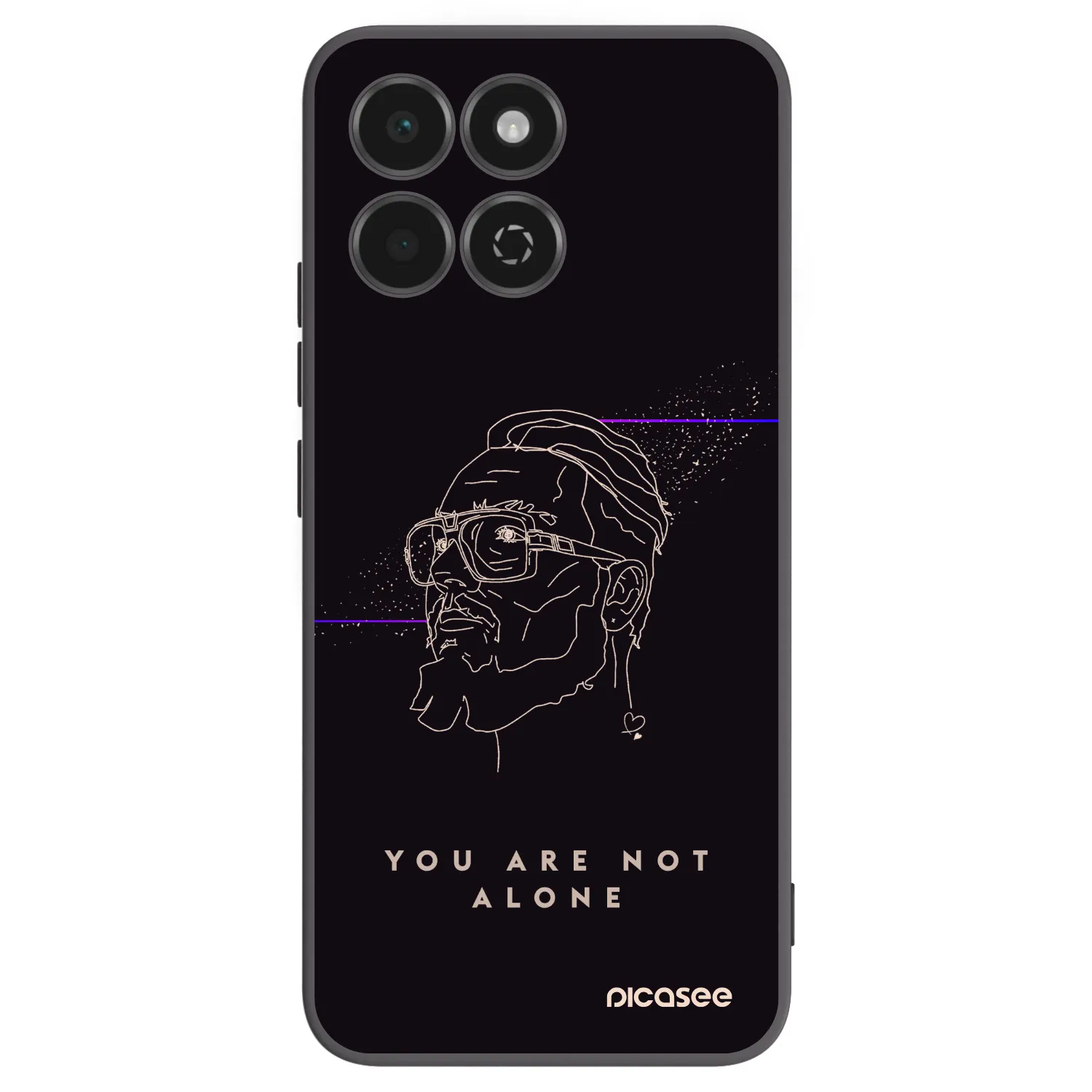 Picasee silikónový čierny obal pre Honor 200 Smart 5G - You are not alone