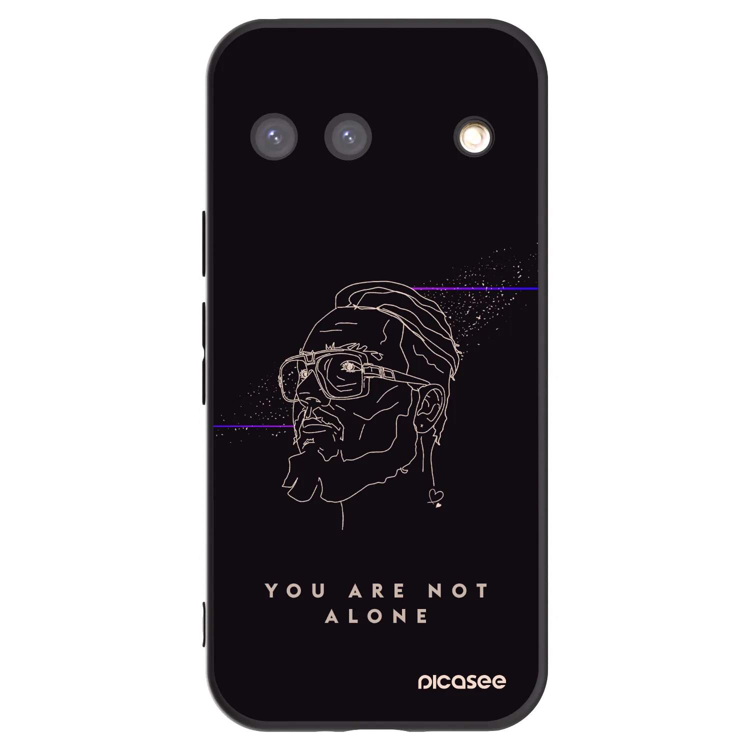 Picasee silikónový čierny obal pre Google Pixel 9 - You are not alone