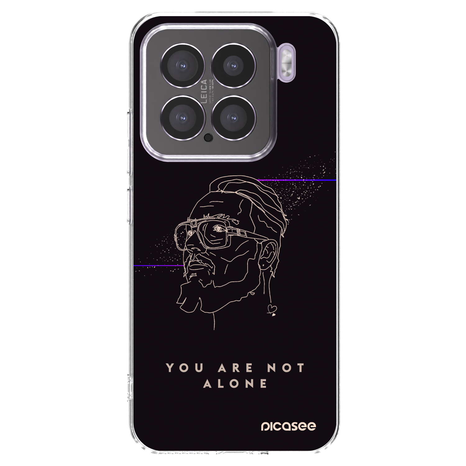 Silikónový prehľadný obal pre Xiaomi 15 - You are not alone