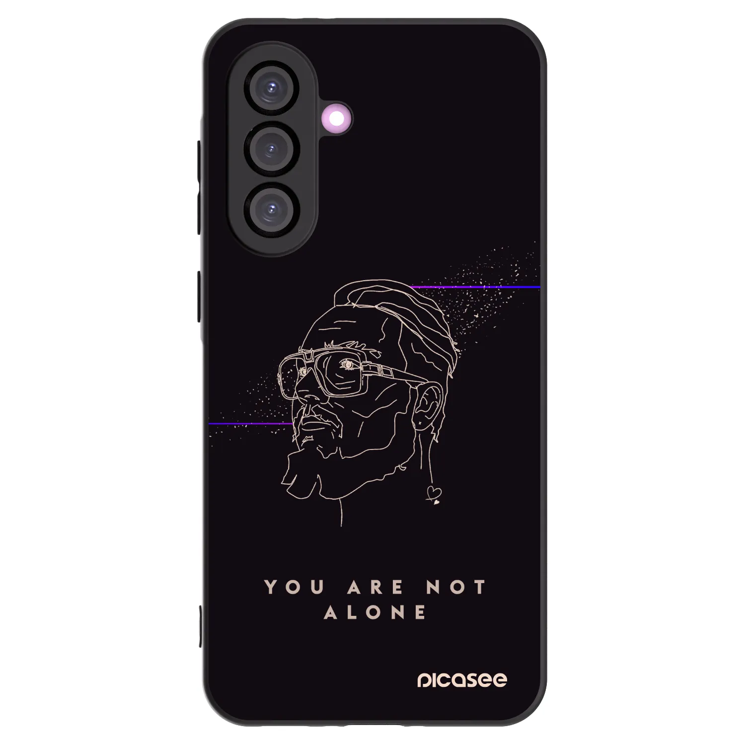 Picasee silikónový čierny obal pre Samsung Galaxy A56 5G A566B - You are not alone
