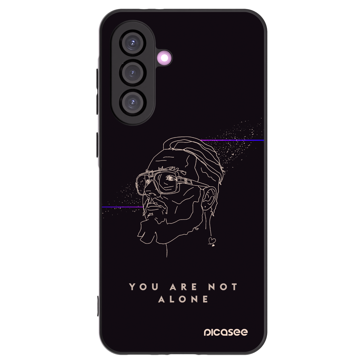 Picasee silikónový čierny obal pre Samsung Galaxy A36 5G - You are not alone