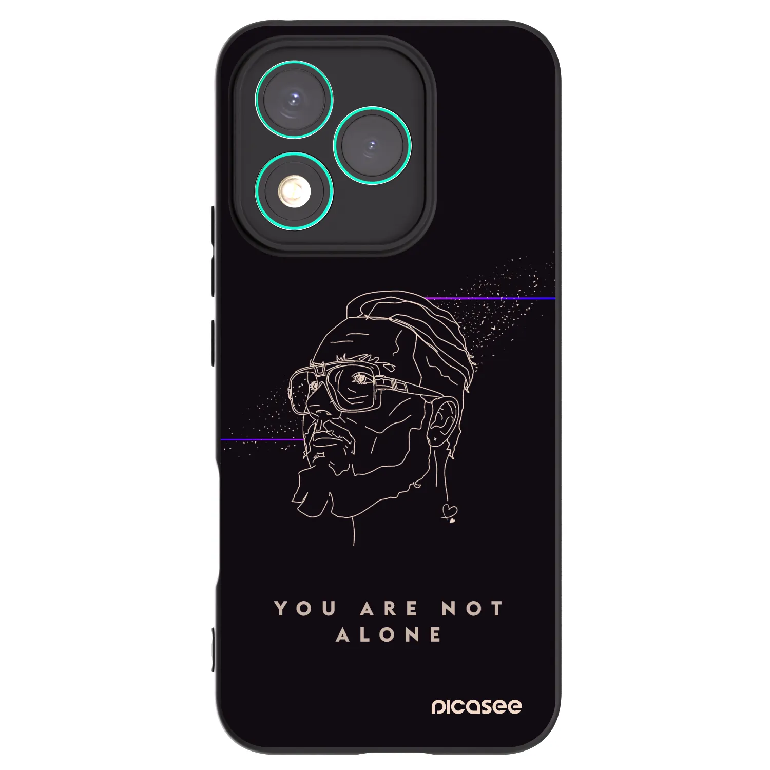 Picasee silikónový čierny obal pre Honor 400 Lite 5G - You are not alone