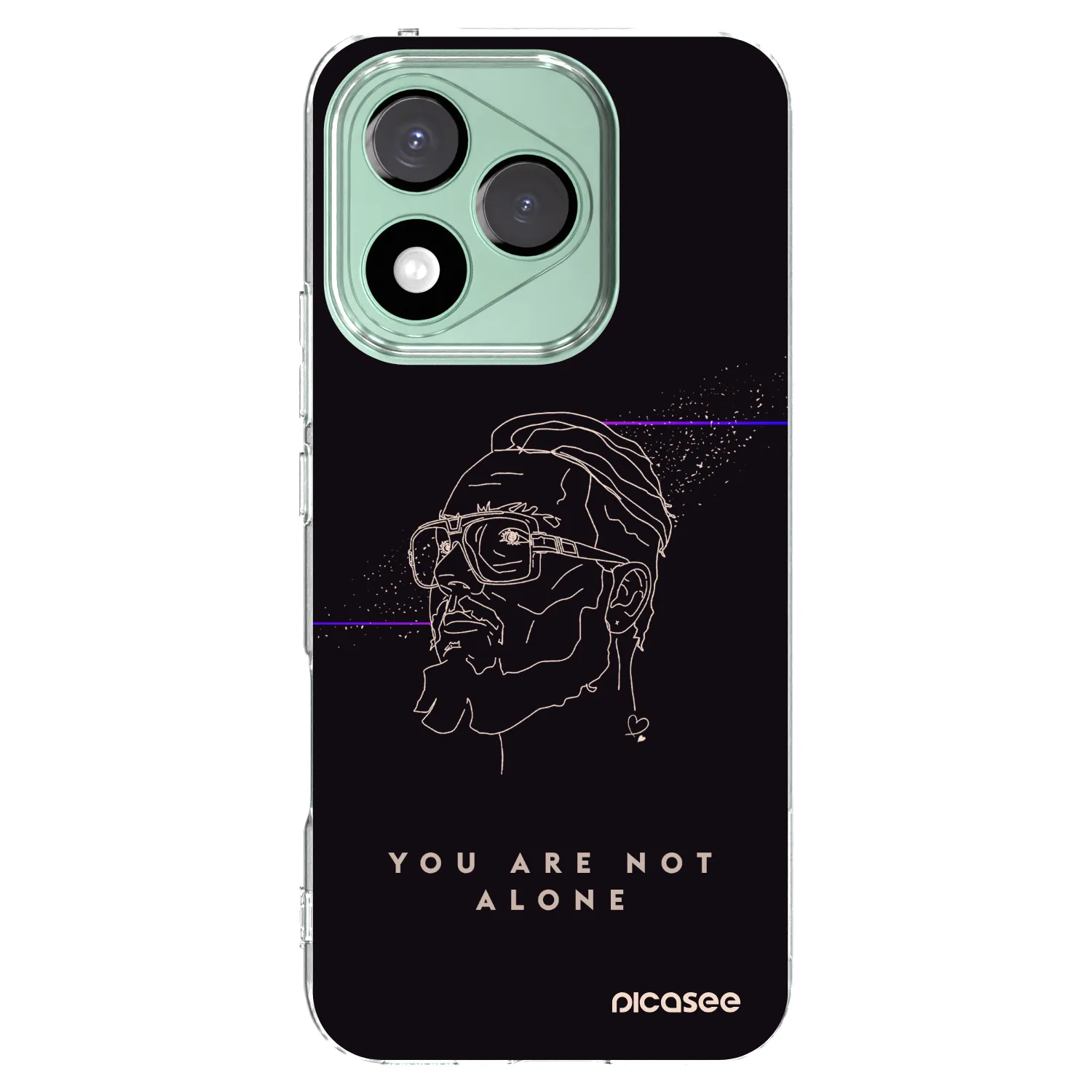 Picasee silikónový prehľadný obal pre Honor 400 Lite 5G - You are not alone