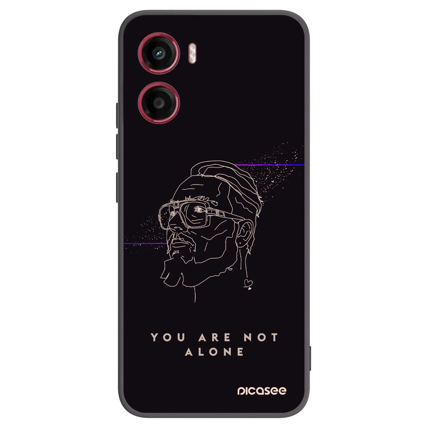 Picasee silikónový čierny obal pre Motorola Moto G05 - You are not alone