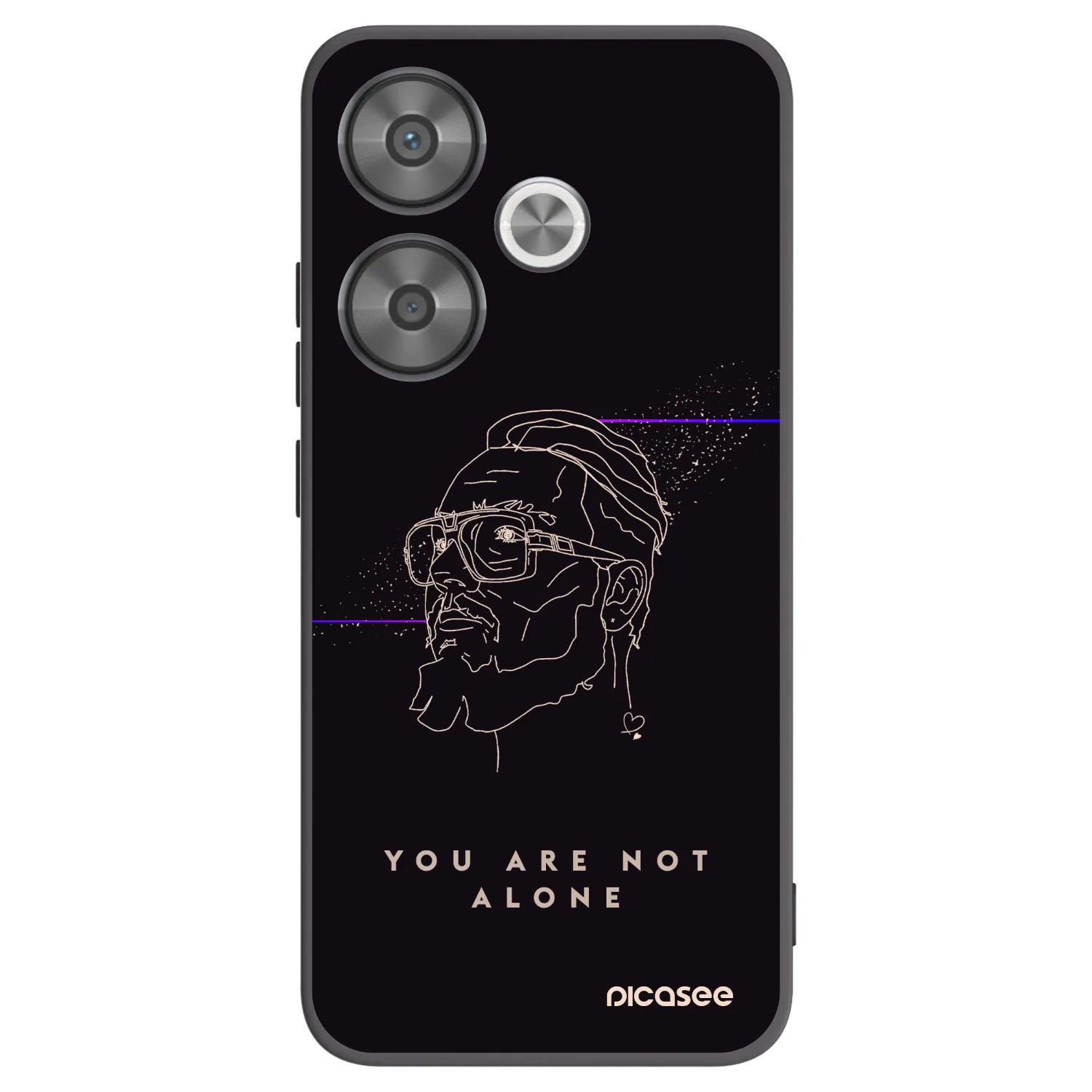 Silikónový čierny obal pre Xiaomi Poco F6 - You are not alone