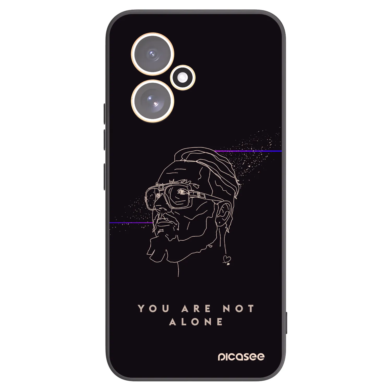 Picasee silikónový čierny obal pre Honor 400 5G - You are not alone