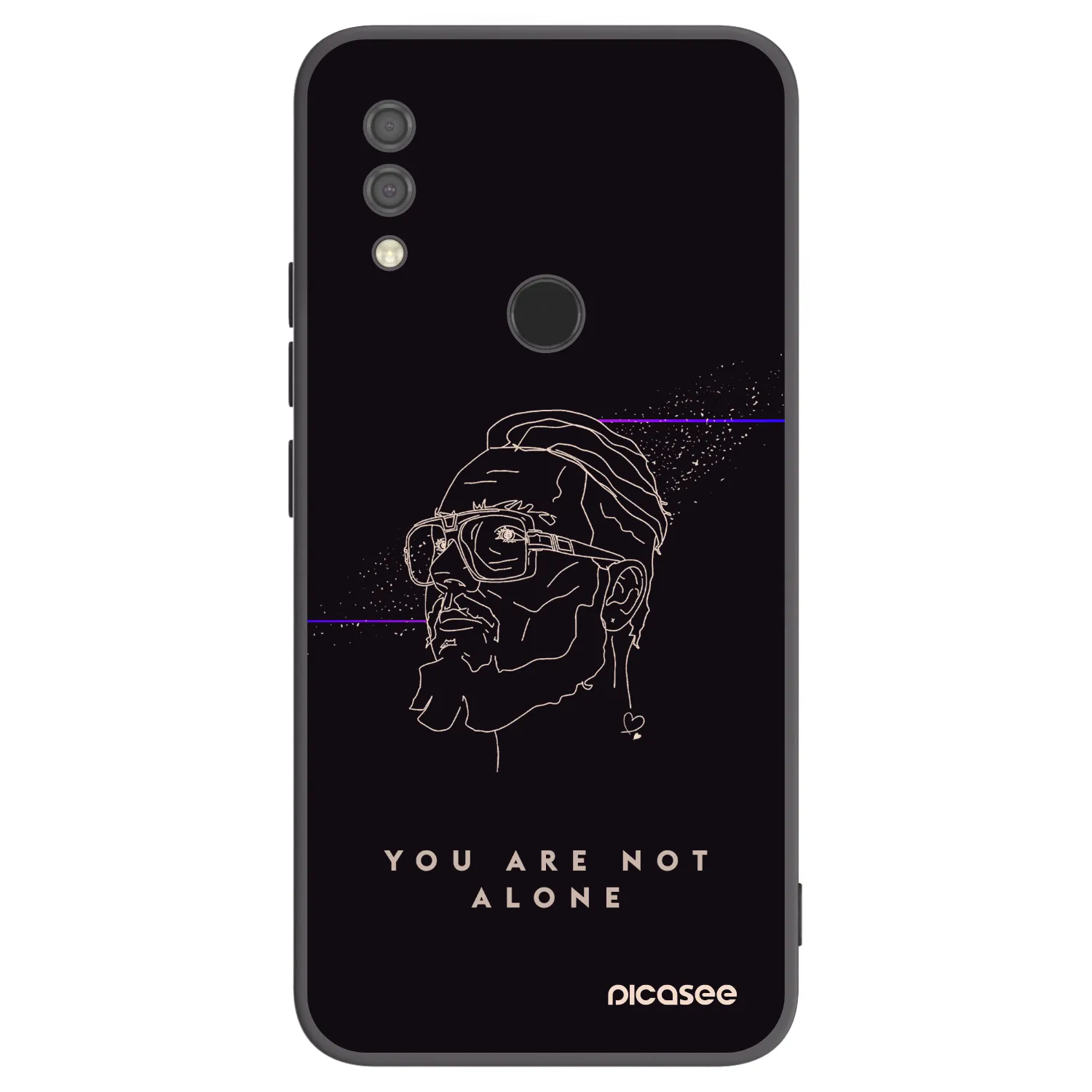 Picasee silikónový čierny obal pre Xiaomi Redmi 7 - You are not alone