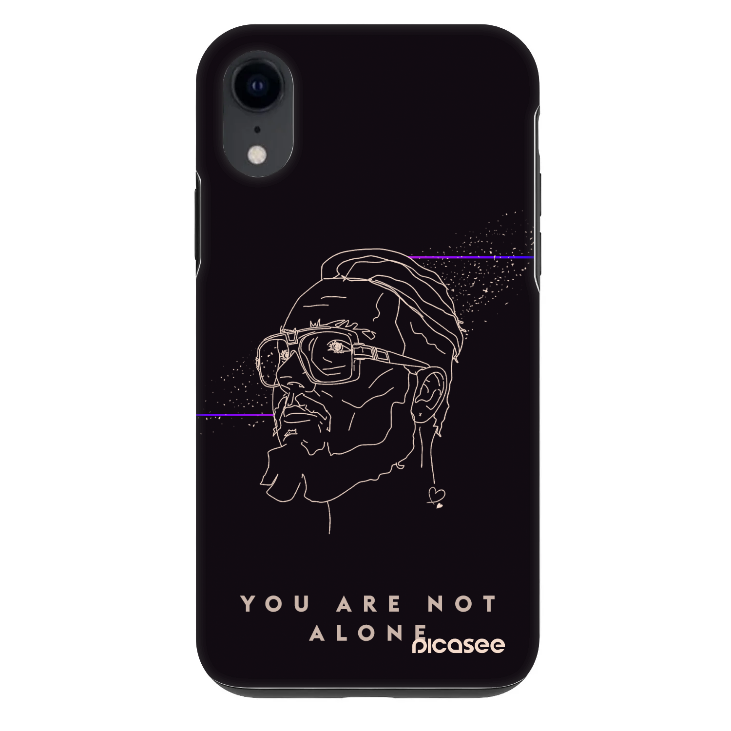 Picasee Fashion Case pre Apple iPhone XR - You are not alone