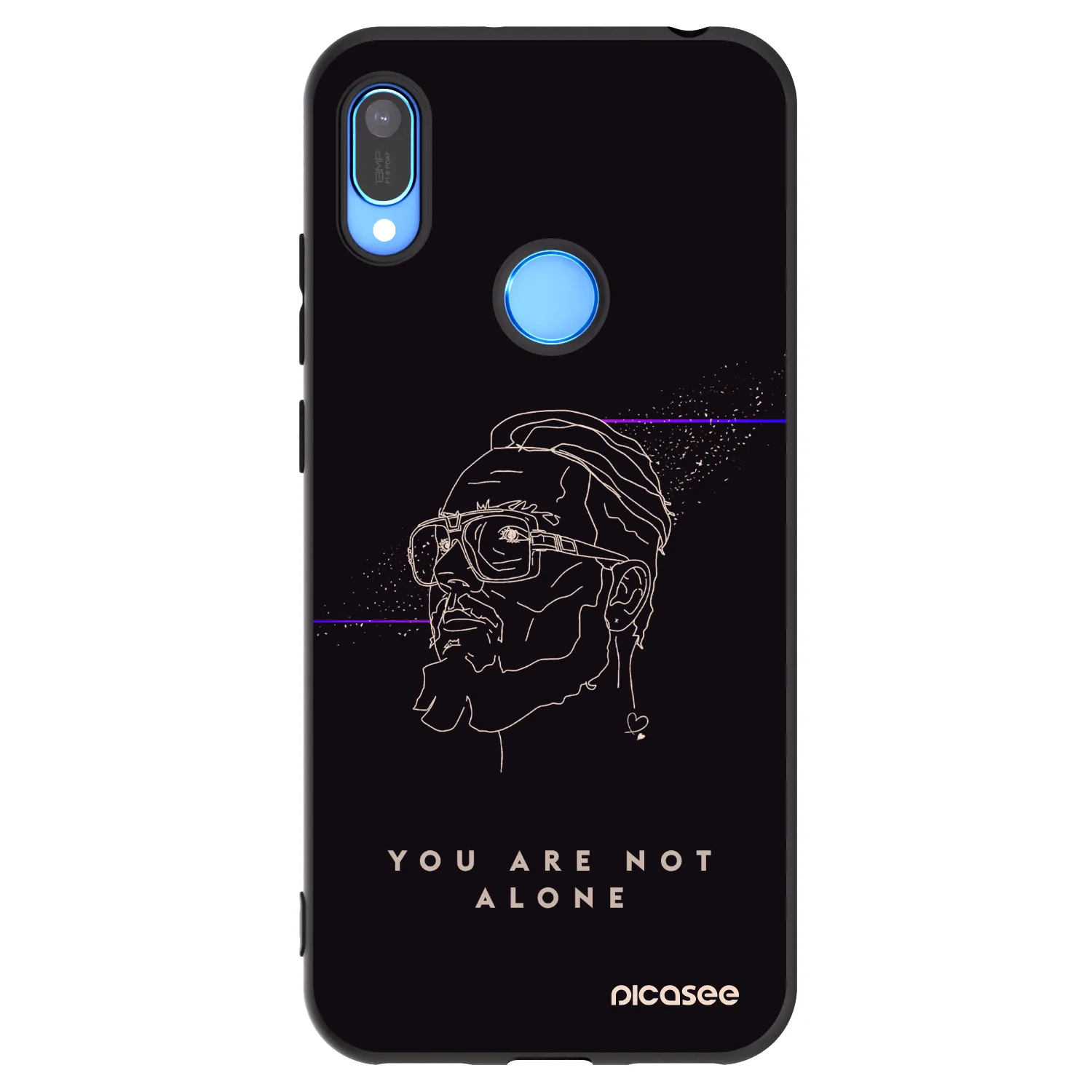 Picasee silikónový čierny obal pre Huawei Y6 2019 - You are not alone