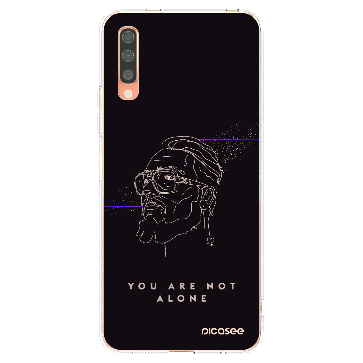 Picasee silikónový prehľadný obal pre Samsung Galaxy A70 A705F - You are not alone
