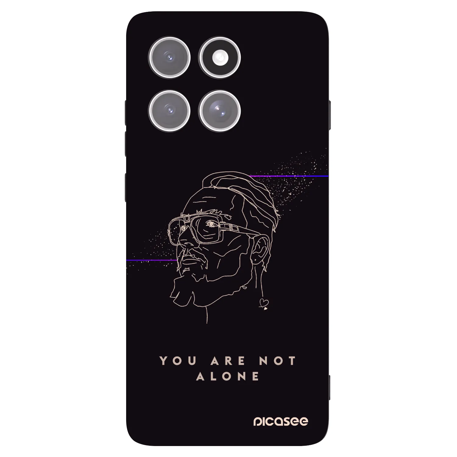 Picasee silikónový čierny obal pre Motorola Edge 60 Pro - You are not alone