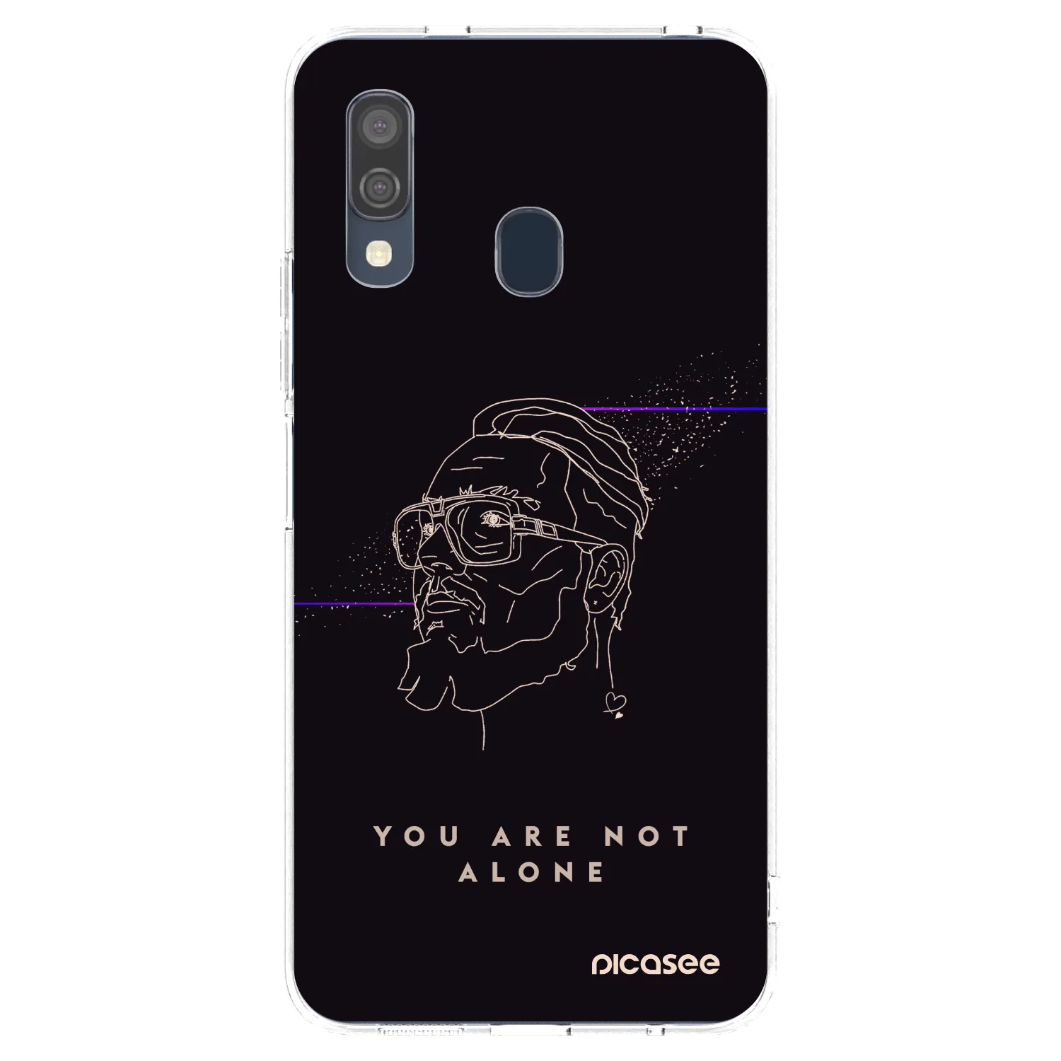 Picasee silikónový prehľadný obal pre Samsung Galaxy A40 A405F - You are not alone