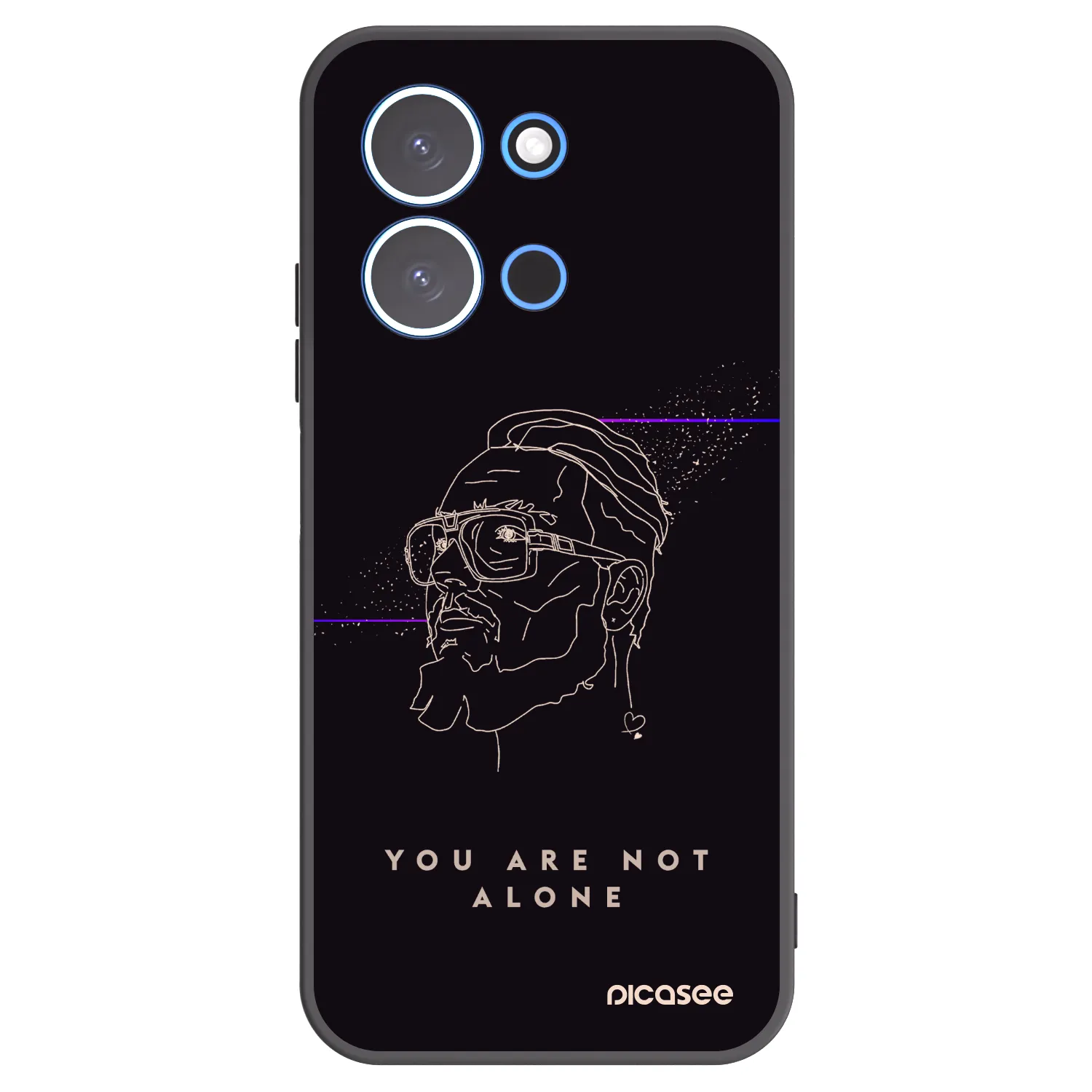 Picasee silikónový čierny obal pre Xiaomi Redmi 15C 4G - You are not alone