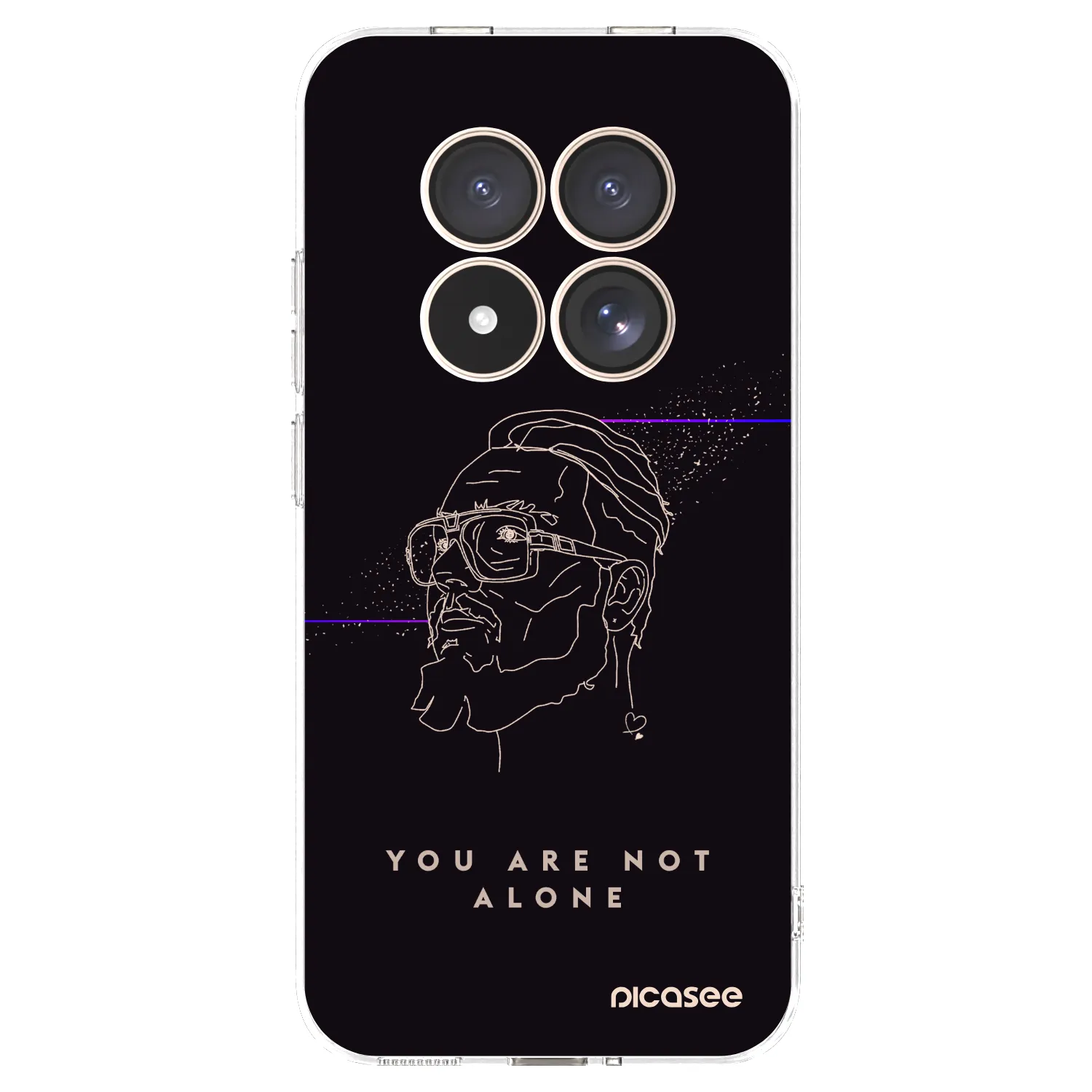Picasee silikónový prehľadný obal pre Xiaomi Redmi Note 15 Pro 4G - You are not alone