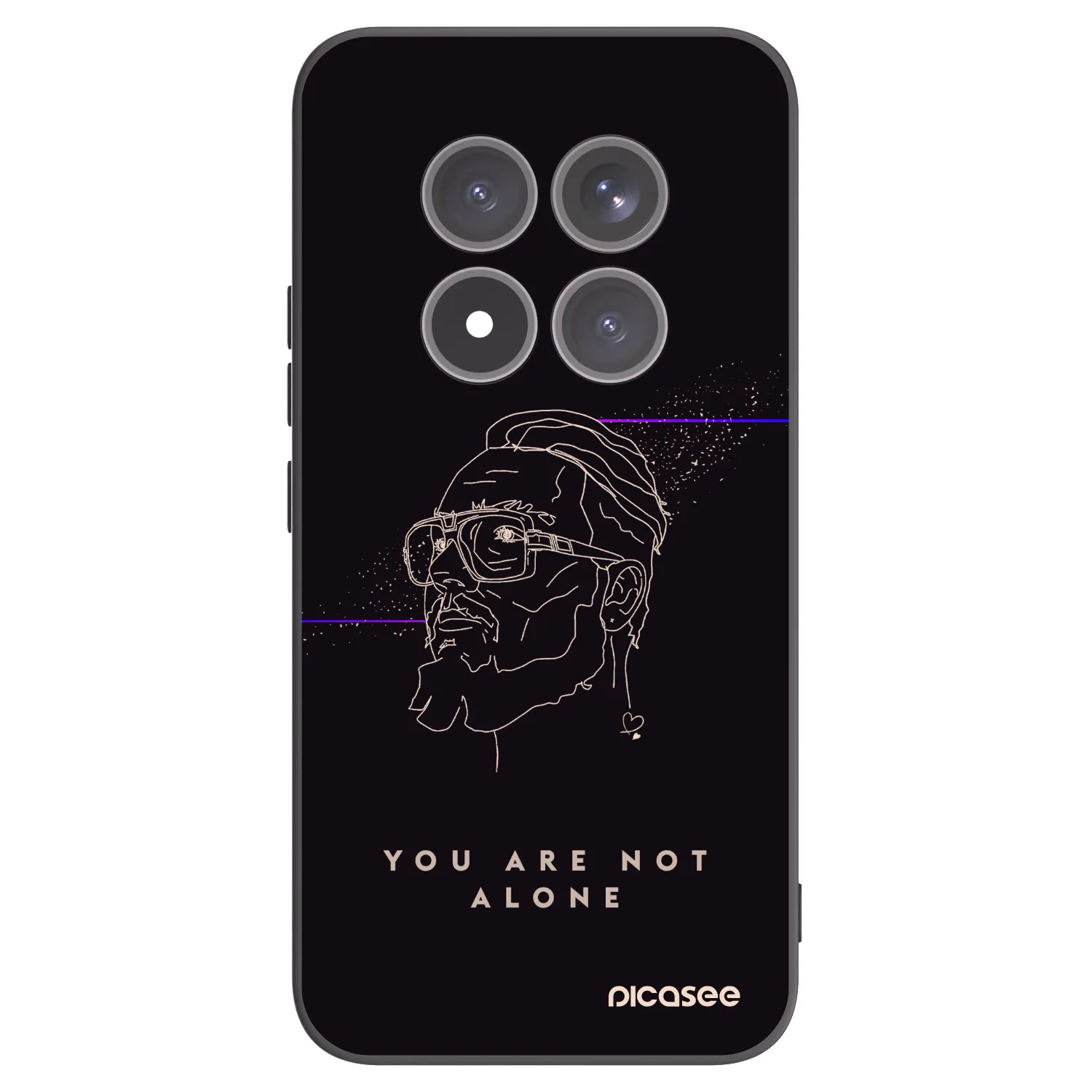 Silikónový čierny obal pre Xiaomi Redmi Note 15 Pro+ - You are not alone