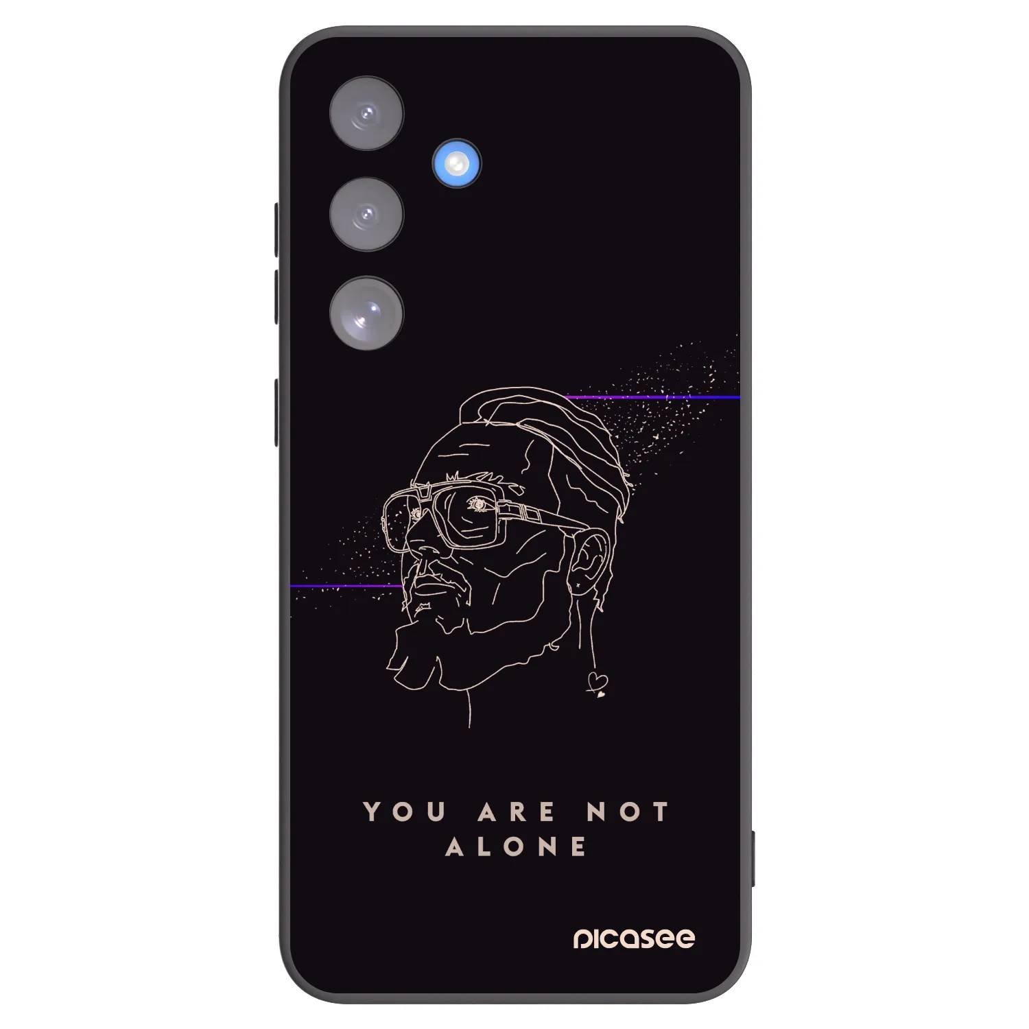 Picasee silikónový čierny obal pre Samsung Galaxy S25 FE 5G - You are not alone