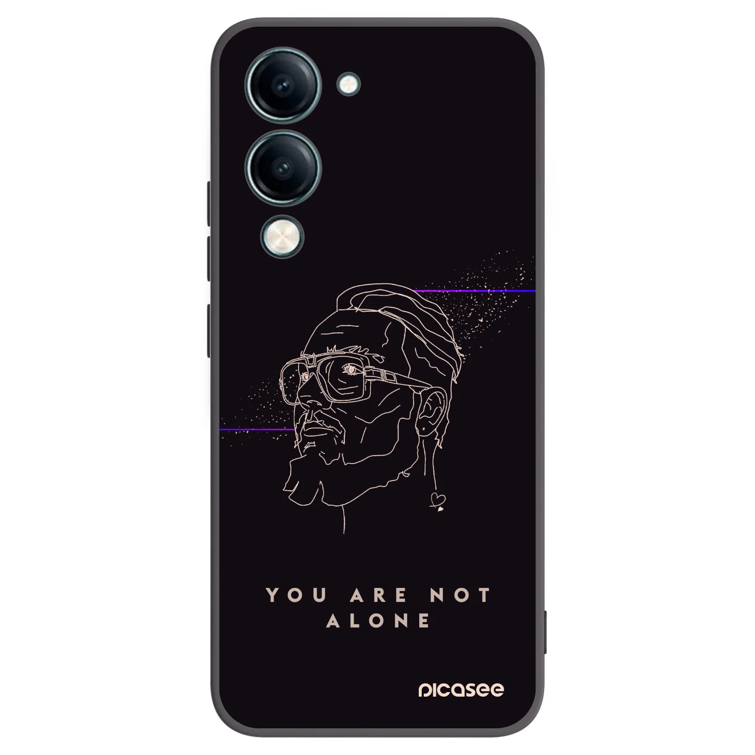 Picasee silikónový čierny obal pre Vivo Y29s 5G - You are not alone