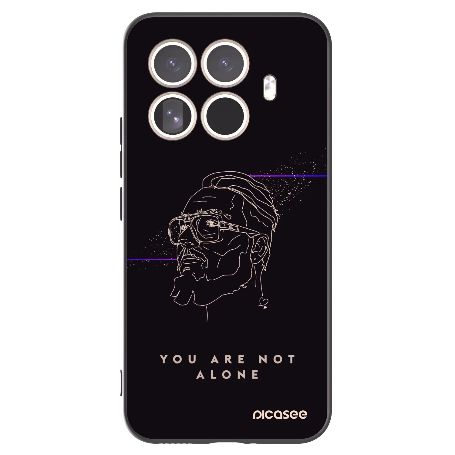 Picasee silikónový čierny obal pre Xiaomi 15T Pro - You are not alone