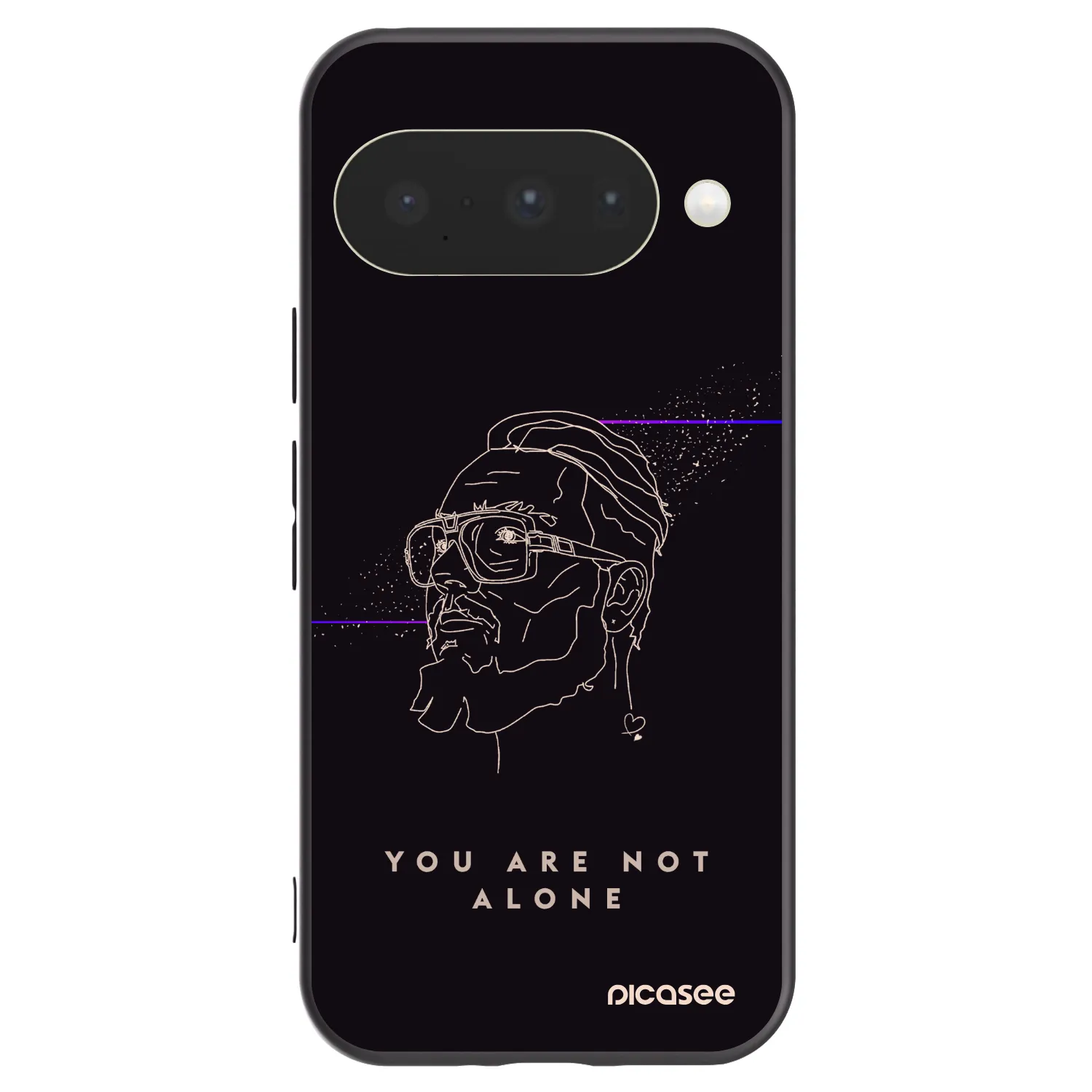 Picasee silikónový čierny obal pre Google Pixel 10 - You are not alone