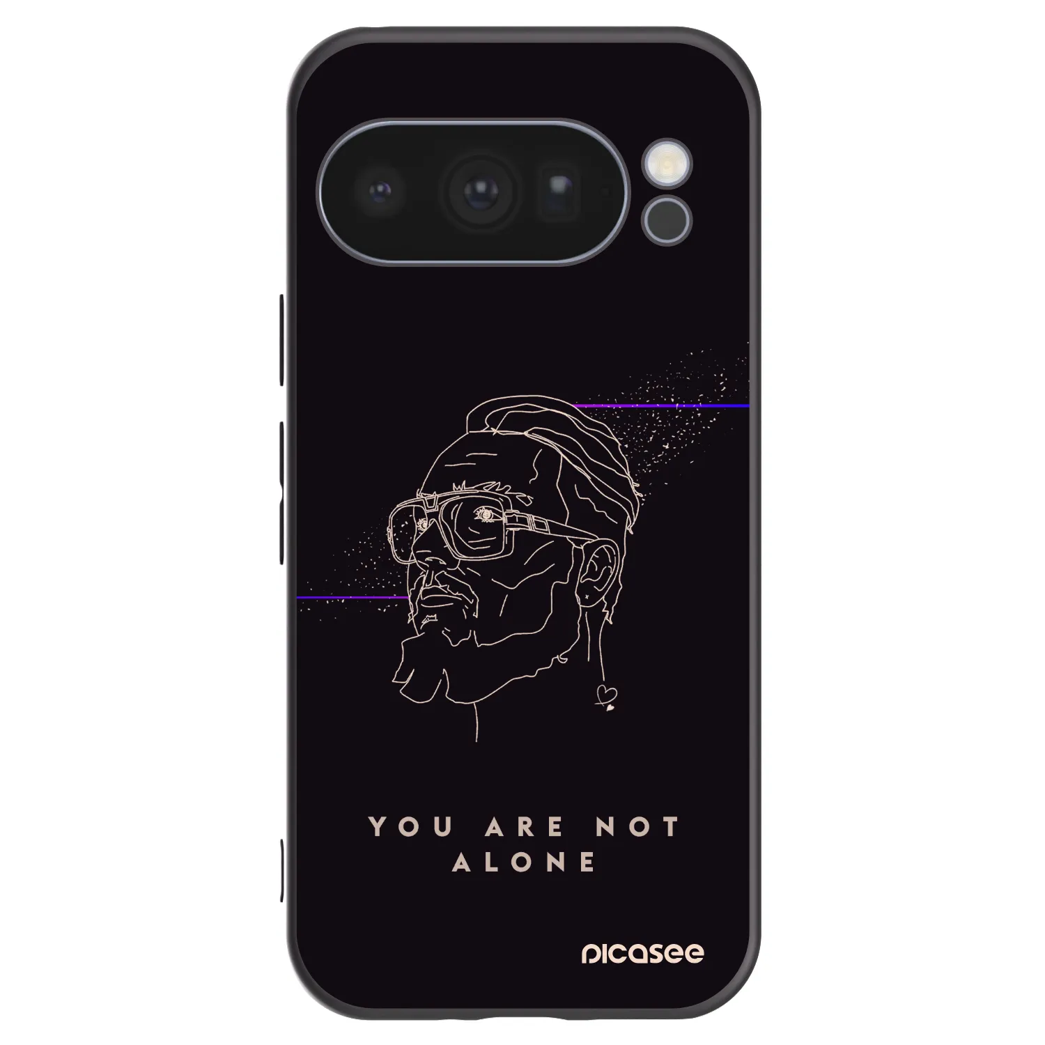 Picasee silikónový čierny obal pre Google Pixel 10 Pro - You are not alone
