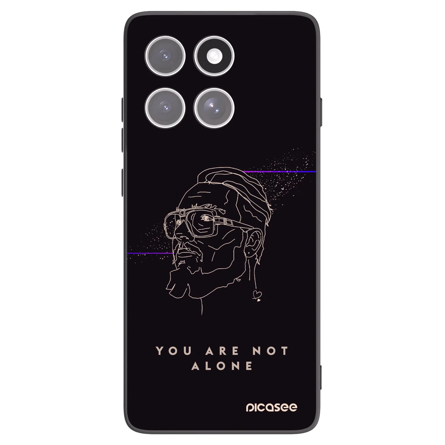 Silikónový čierny obal pre Motorola Edge 60 Fusion - You are not alone