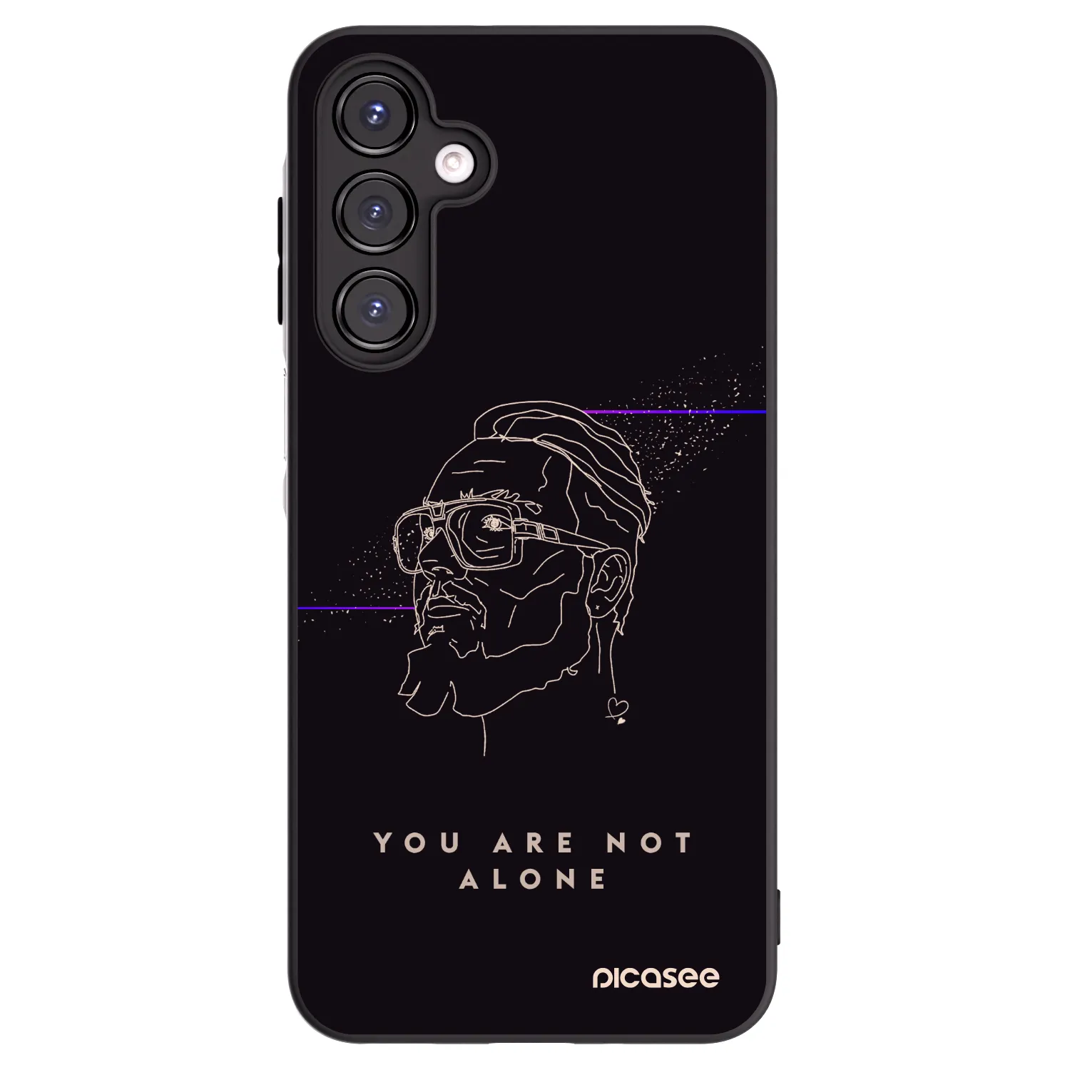 Picasee silikónový čierny obal pre Samsung Galaxy A16 4G - You are not alone