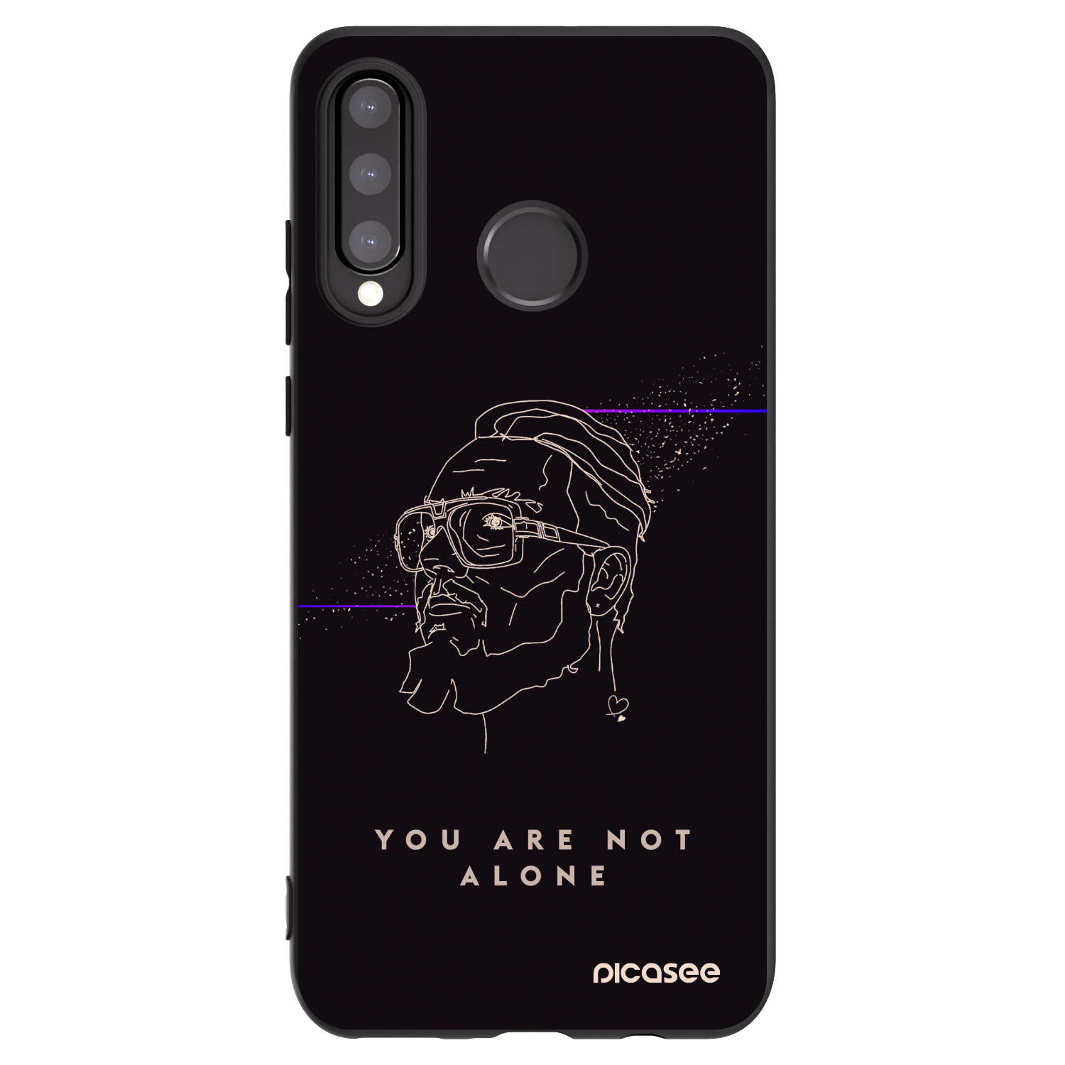 Picasee silikónový čierny obal pre Huawei P30 Lite - You are not alone
