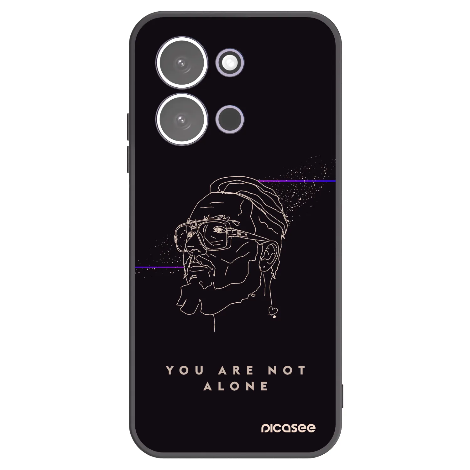 Picasee silikónový čierny obal pre Xiaomi Redmi 15C 5G - You are not alone