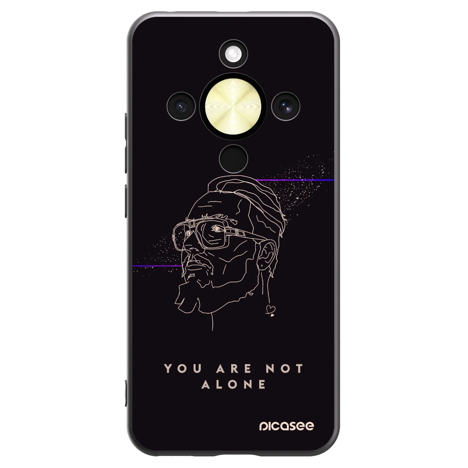 Picasee silikónový čierny obal pre Honor Magic8 Lite 5G - You are not alone