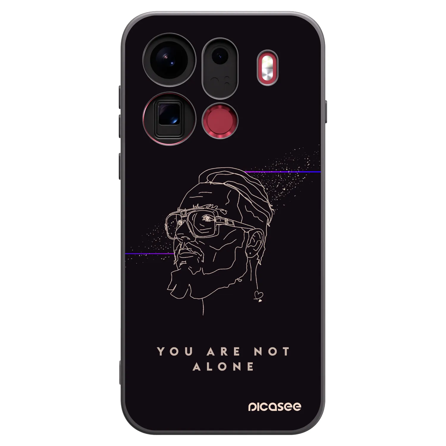 Picasee silikónový čierny obal pre OPPO Find X9 Pro - You are not alone