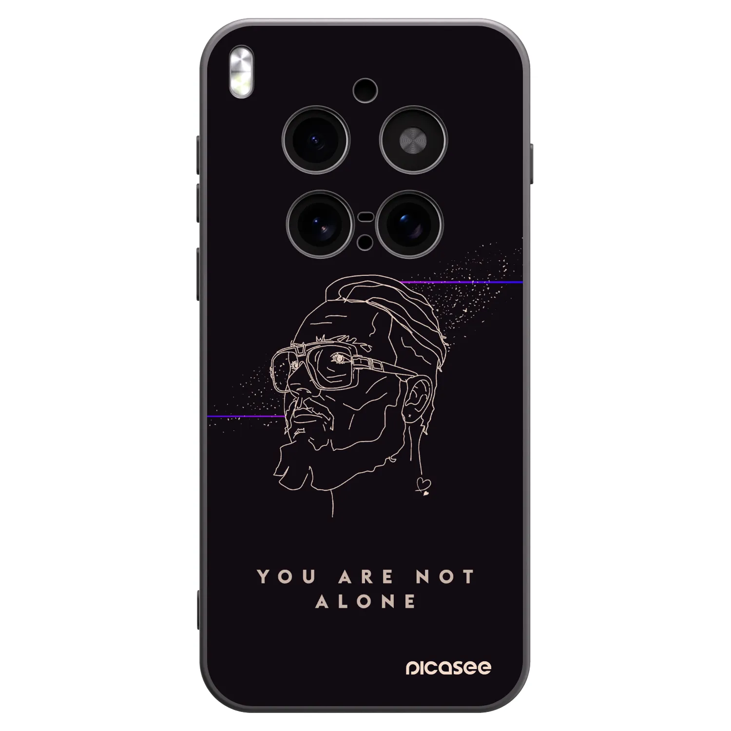Picasee silikónový čierny obal pre Vivo X300 Pro - You are not alone