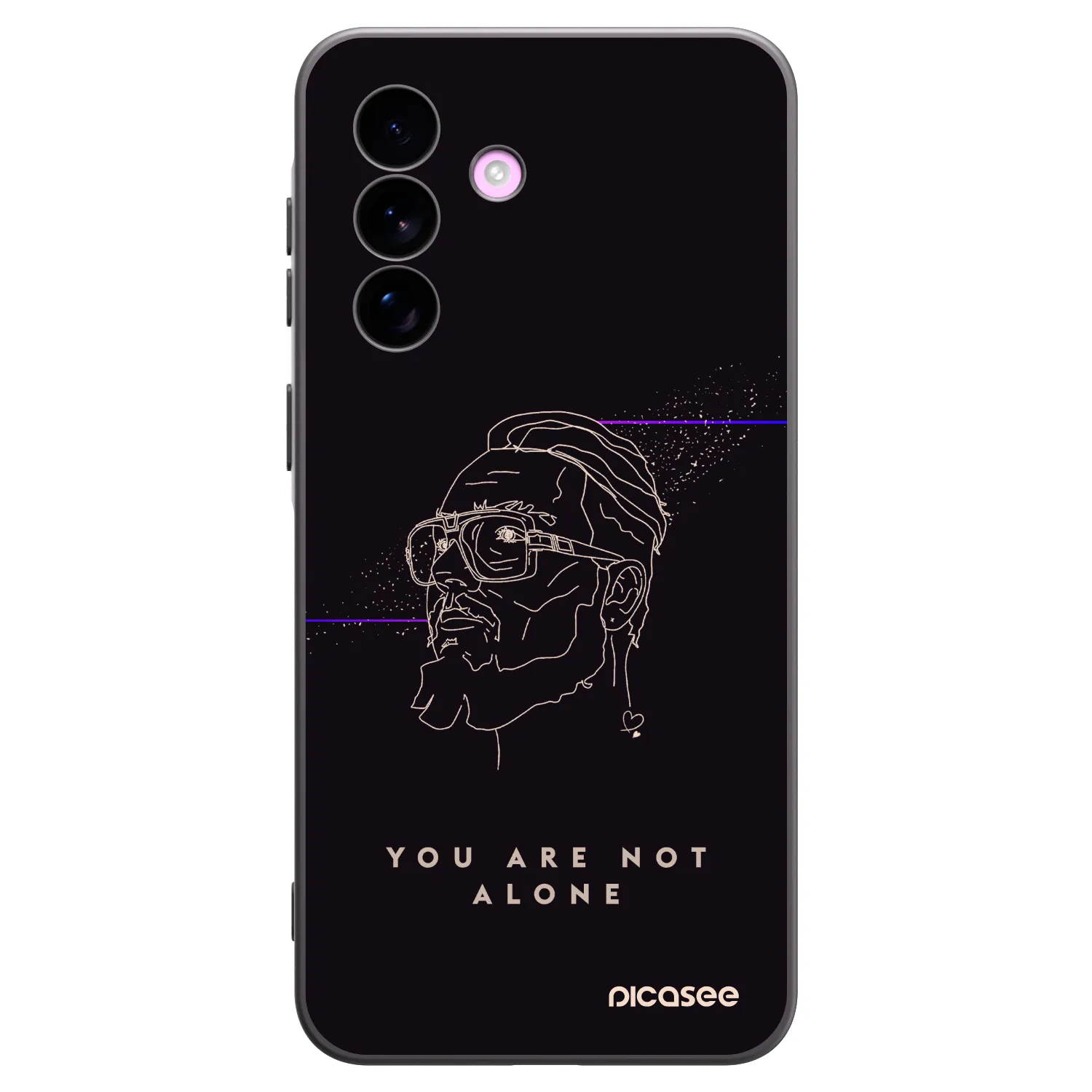 Picasee silikónový čierny obal pre Samsung Galaxy A57 5G - You are not alone