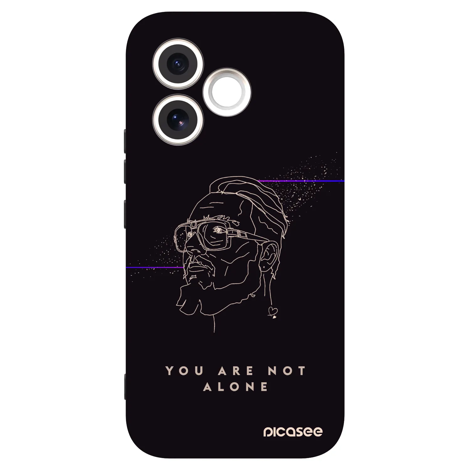 Picasee silikónový čierny obal pre Honor 600 Lite - You are not alone