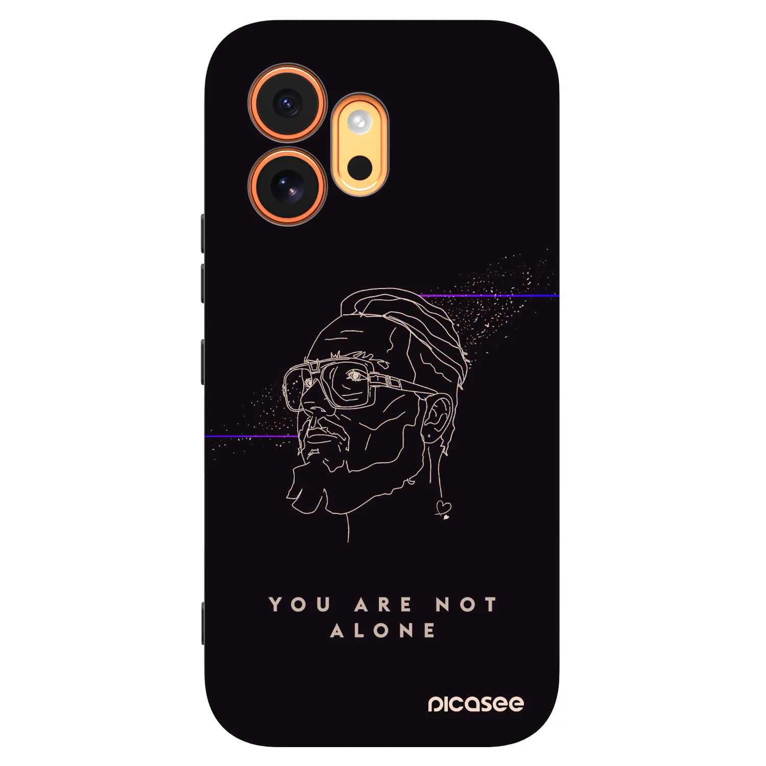 Picasee silikónový čierny obal pre Honor 600 - You are not alone