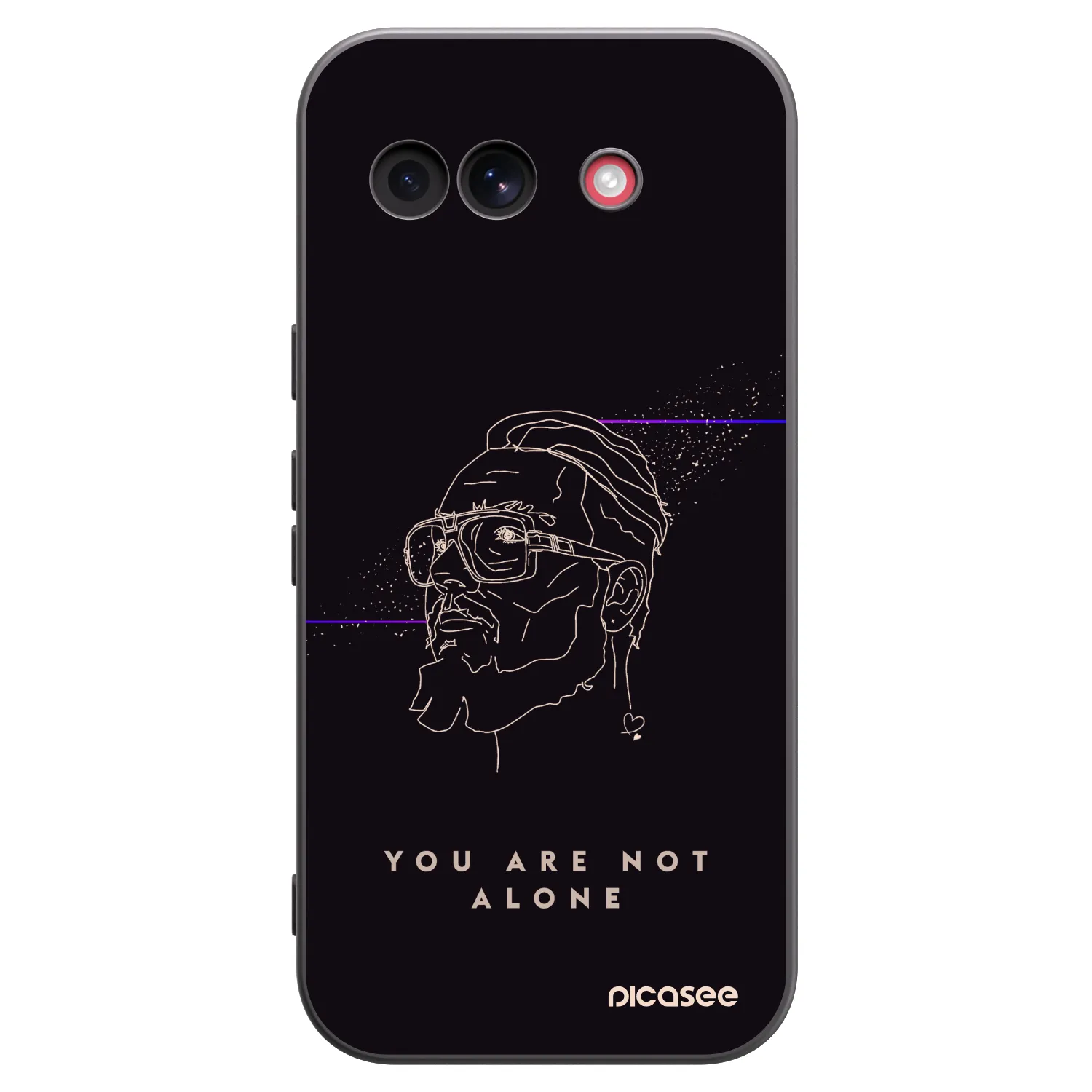 Picasee silikónový čierny obal pre Google Pixel 10a - You are not alone