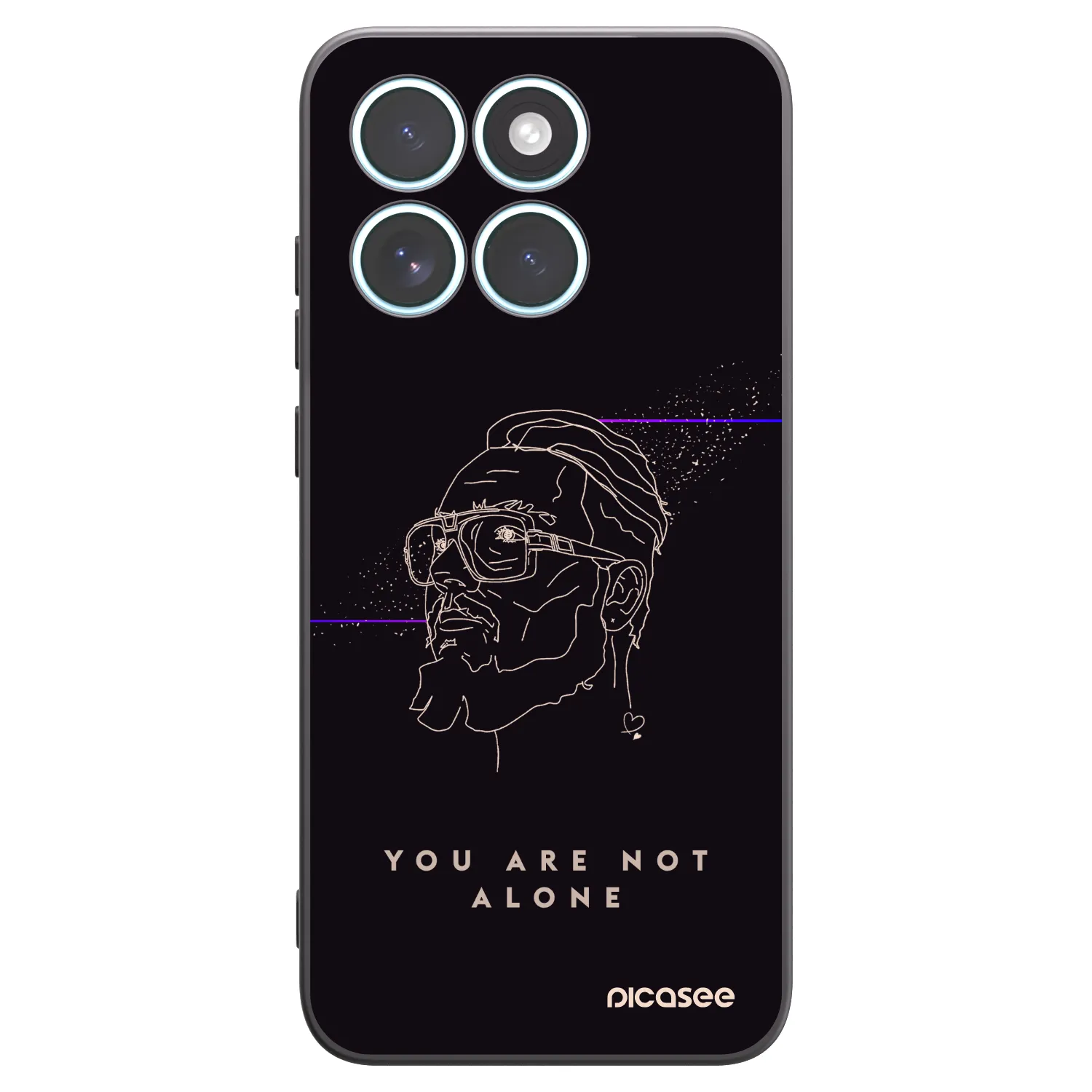 Picasee silikónový čierny obal pre Motorola Edge 70 Fusion - You are not alone