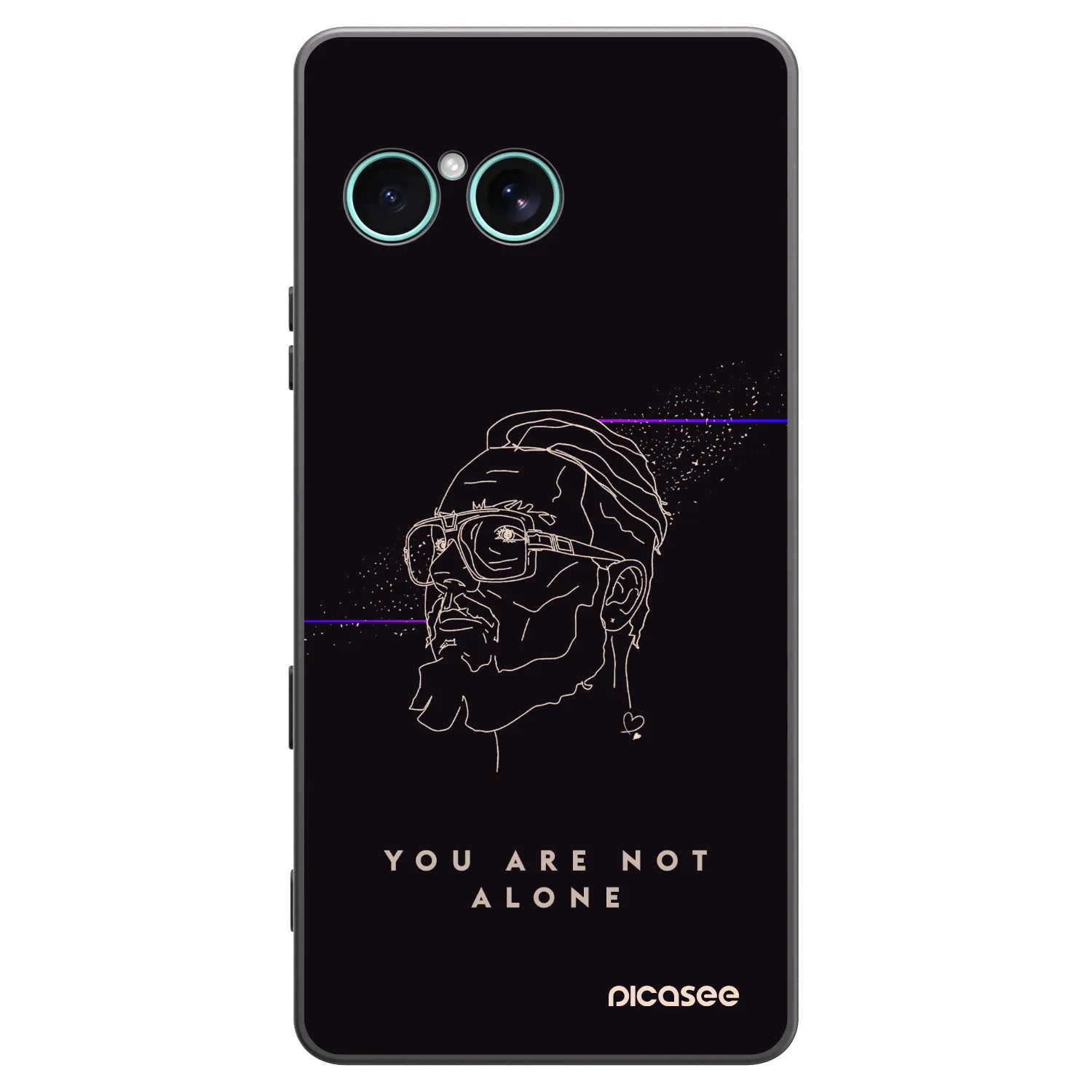 Picasee silikónový čierny obal pre Sony Xperia 10 VII - You are not alone