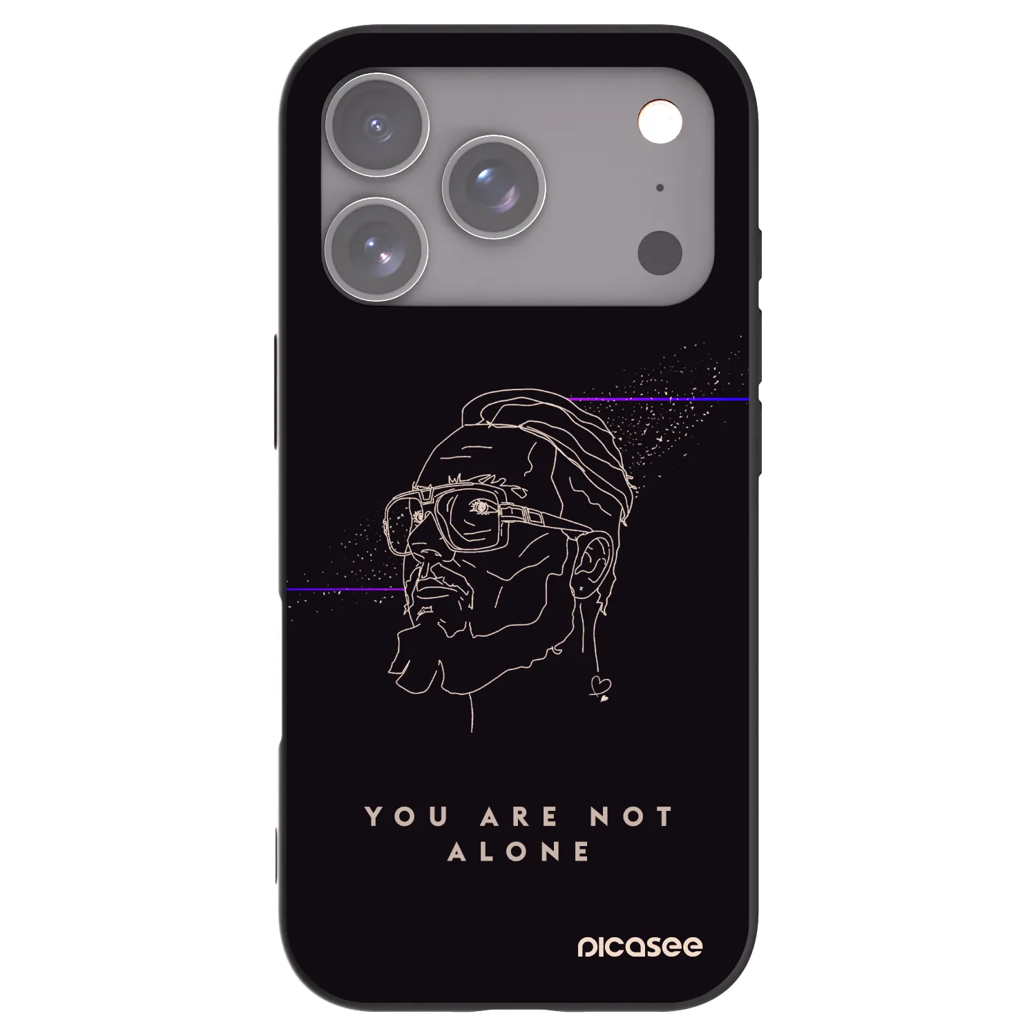 Picasee silikónový čierny obal pre Apple iPhone 18 Pro - You are not alone