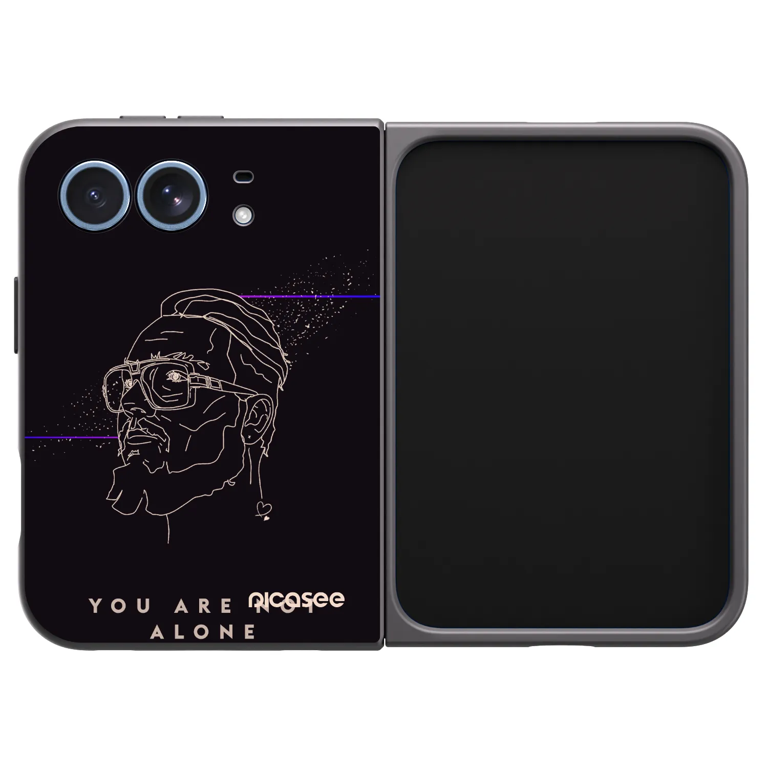Picasee silikónový čierny obal pre Apple iPhone Ultra - You are not alone